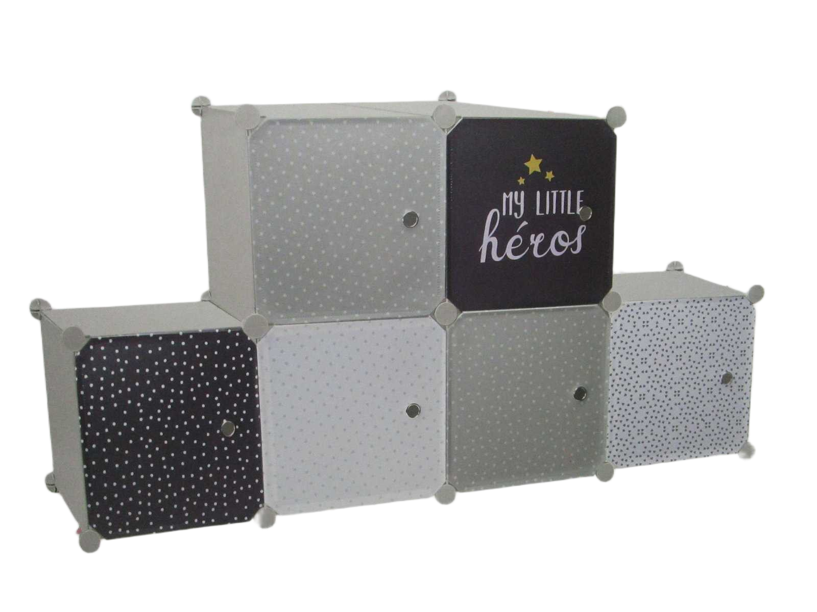 Wardrobe Modular Storage 6 Cubes Garcon M4