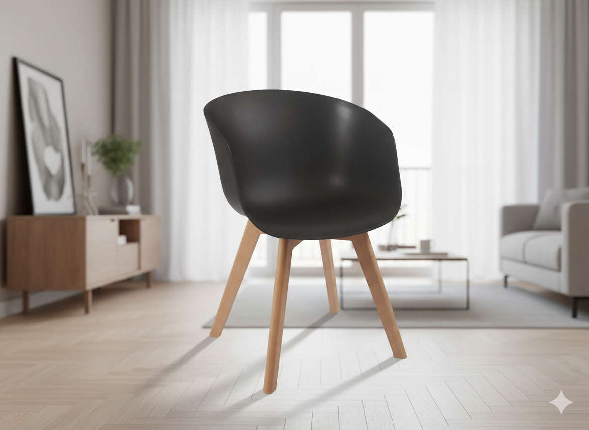 Armchair Baya Blk Pp Dining 1cl=