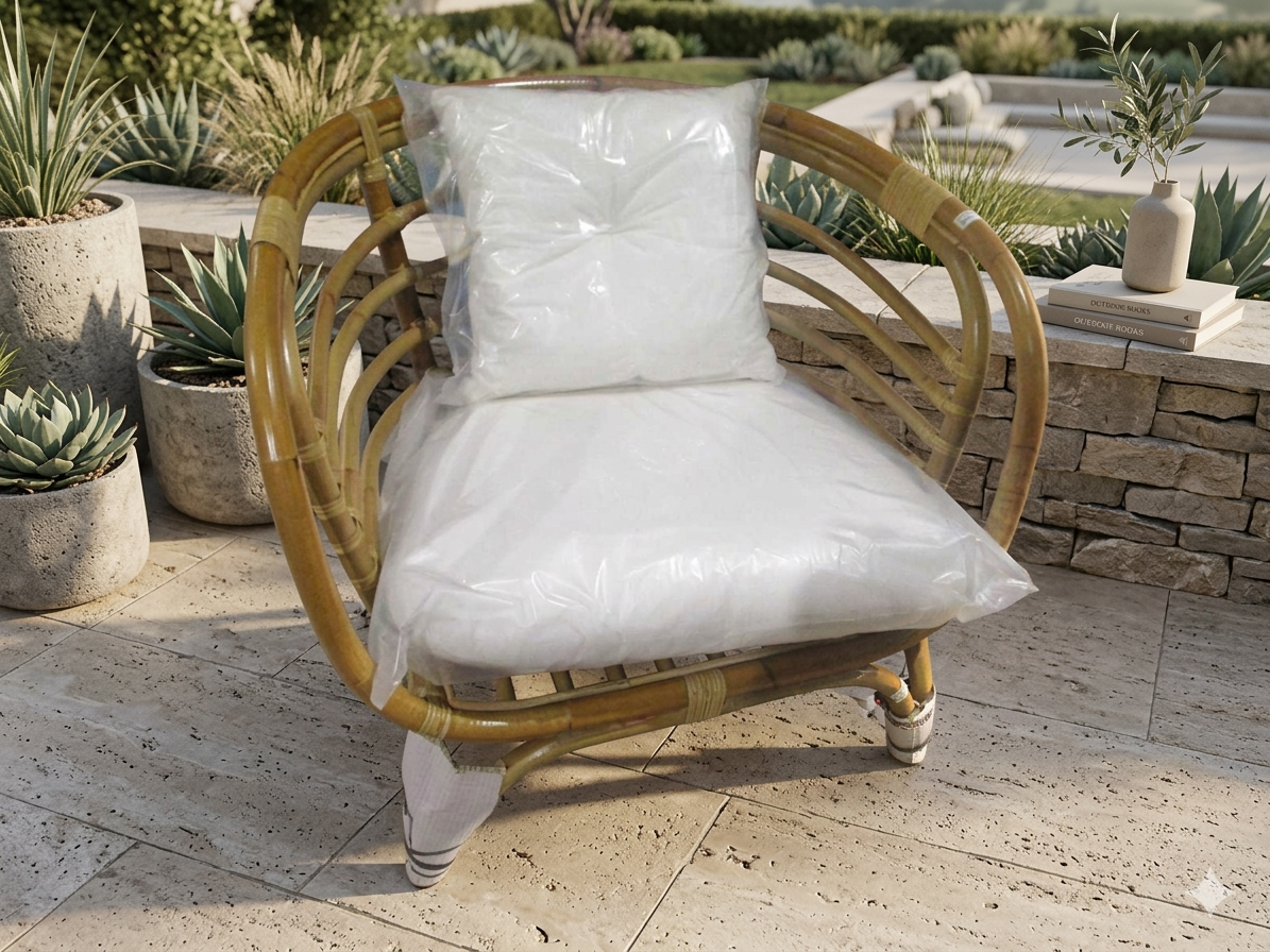 Armchair Farah Wht Rtn