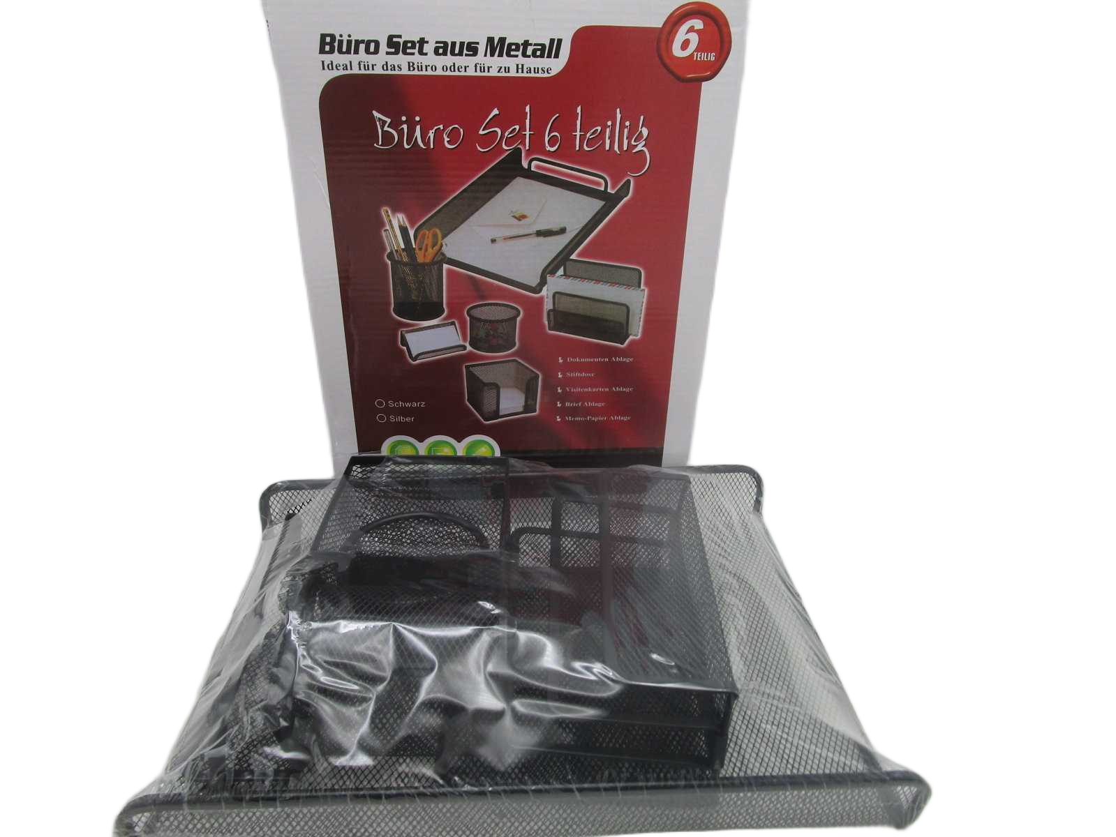 Stationary Office Set Black 34.5x24.5x5.5 17x8x13.5 10x10x6 9x9.8 10x7x5 3.8x9.8