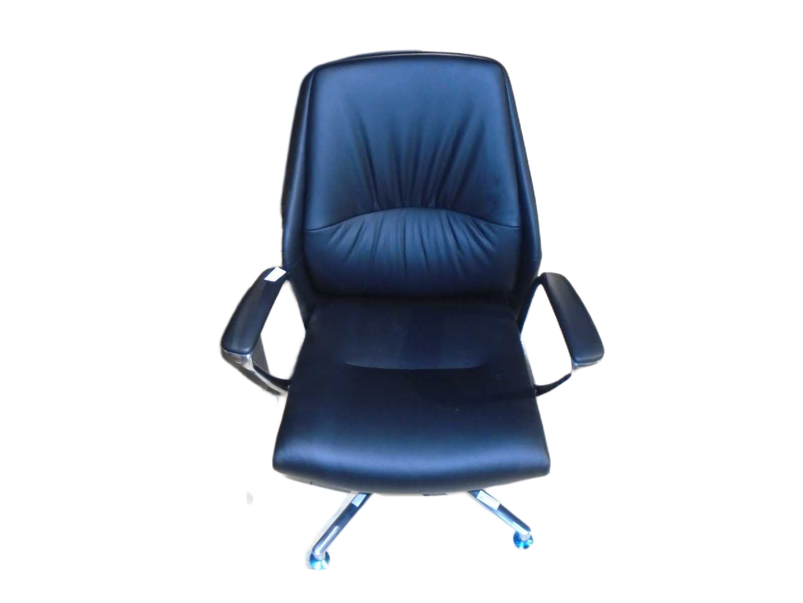 High Back Office Chair Half Leather W Mechanism A01 Black64*53*98
