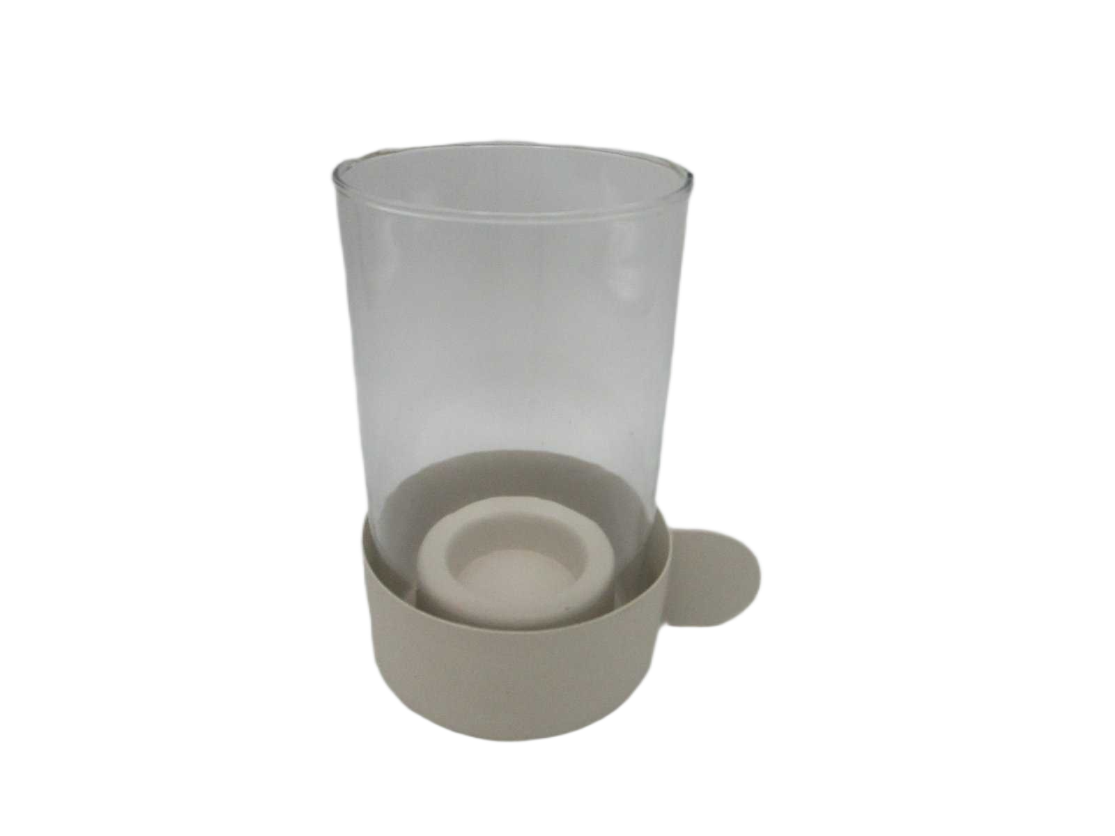 Candleholder 15cm Grey Warm