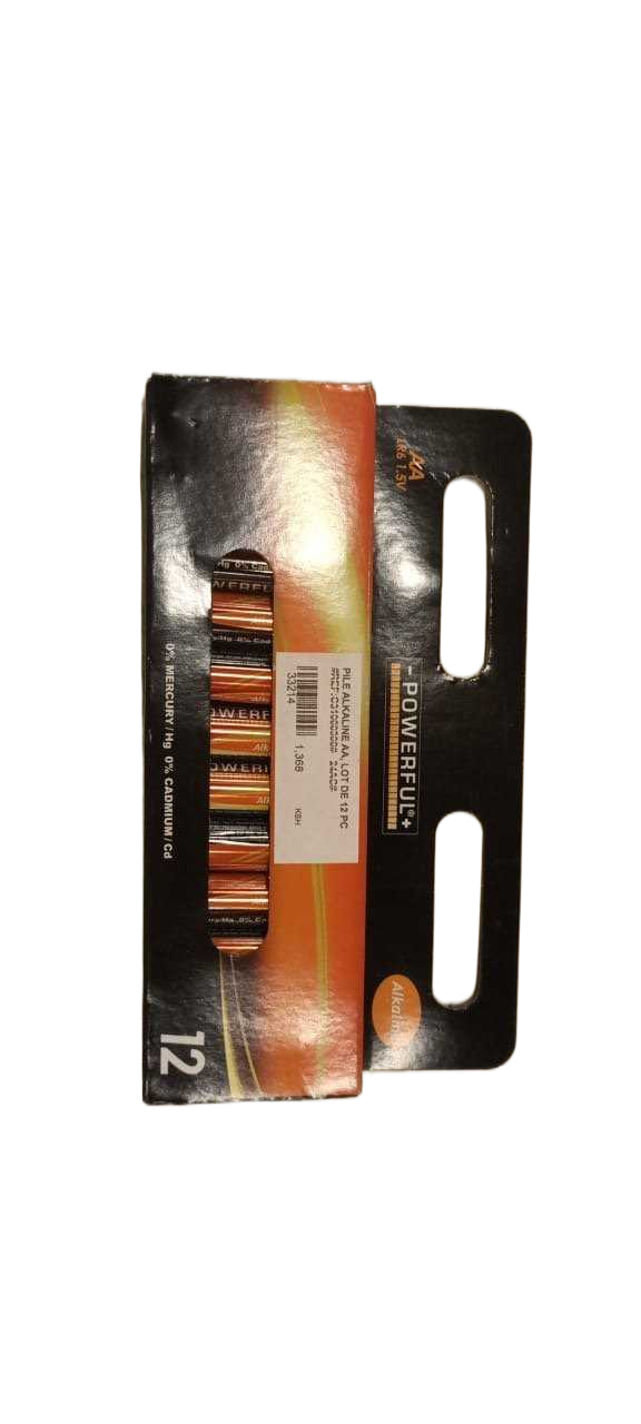 Pile Alkaline Aa, Lot De 12 Pc