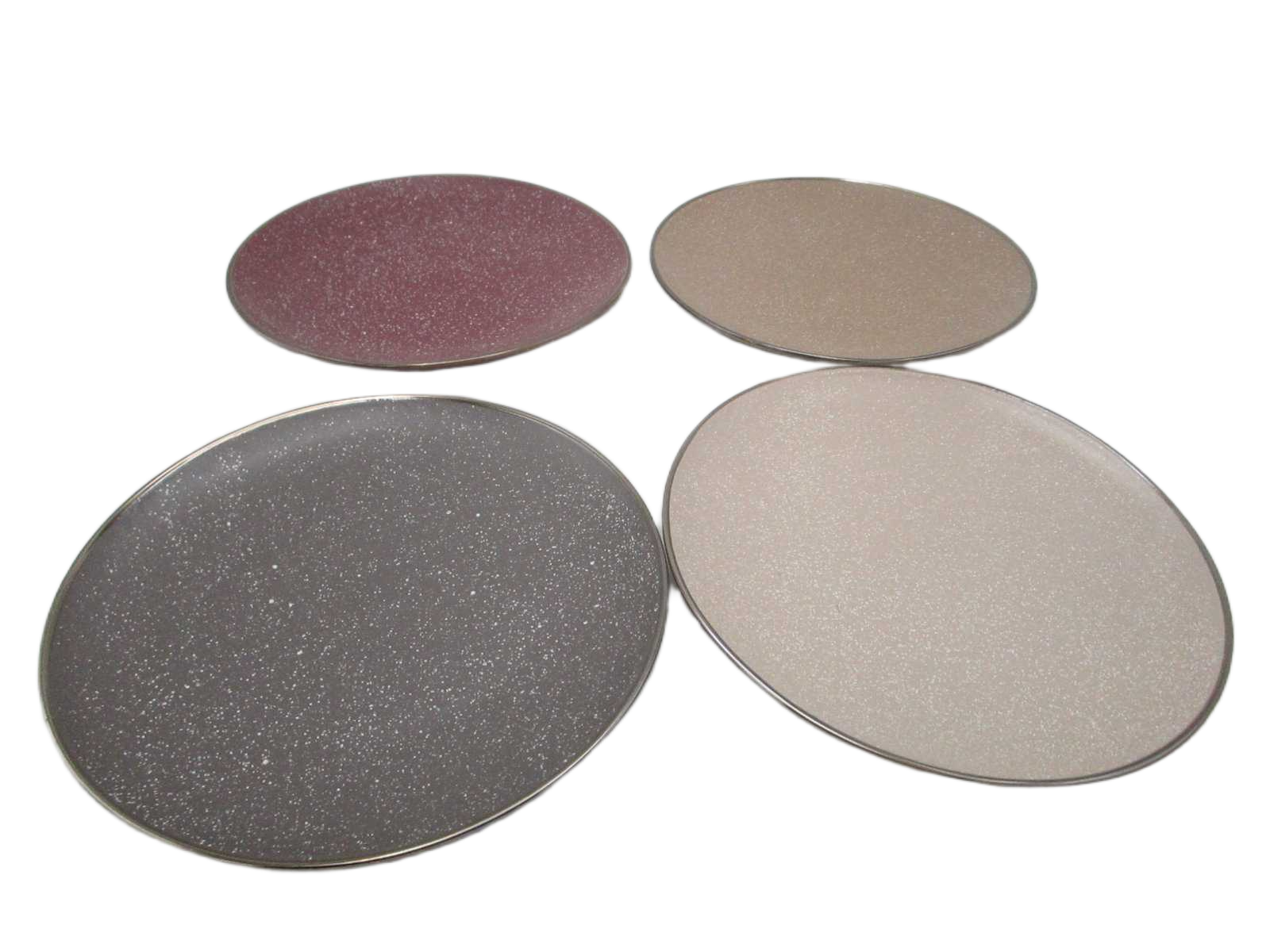 Plate Faience D27cm - 4 Ass