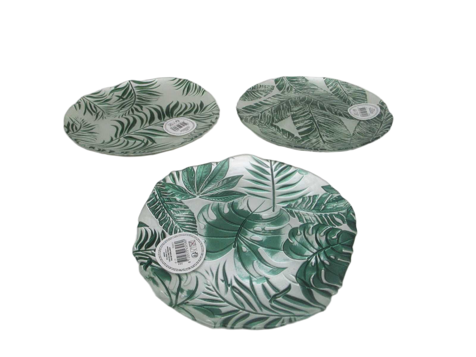 Plate Glass Dia 21cm 3ass D