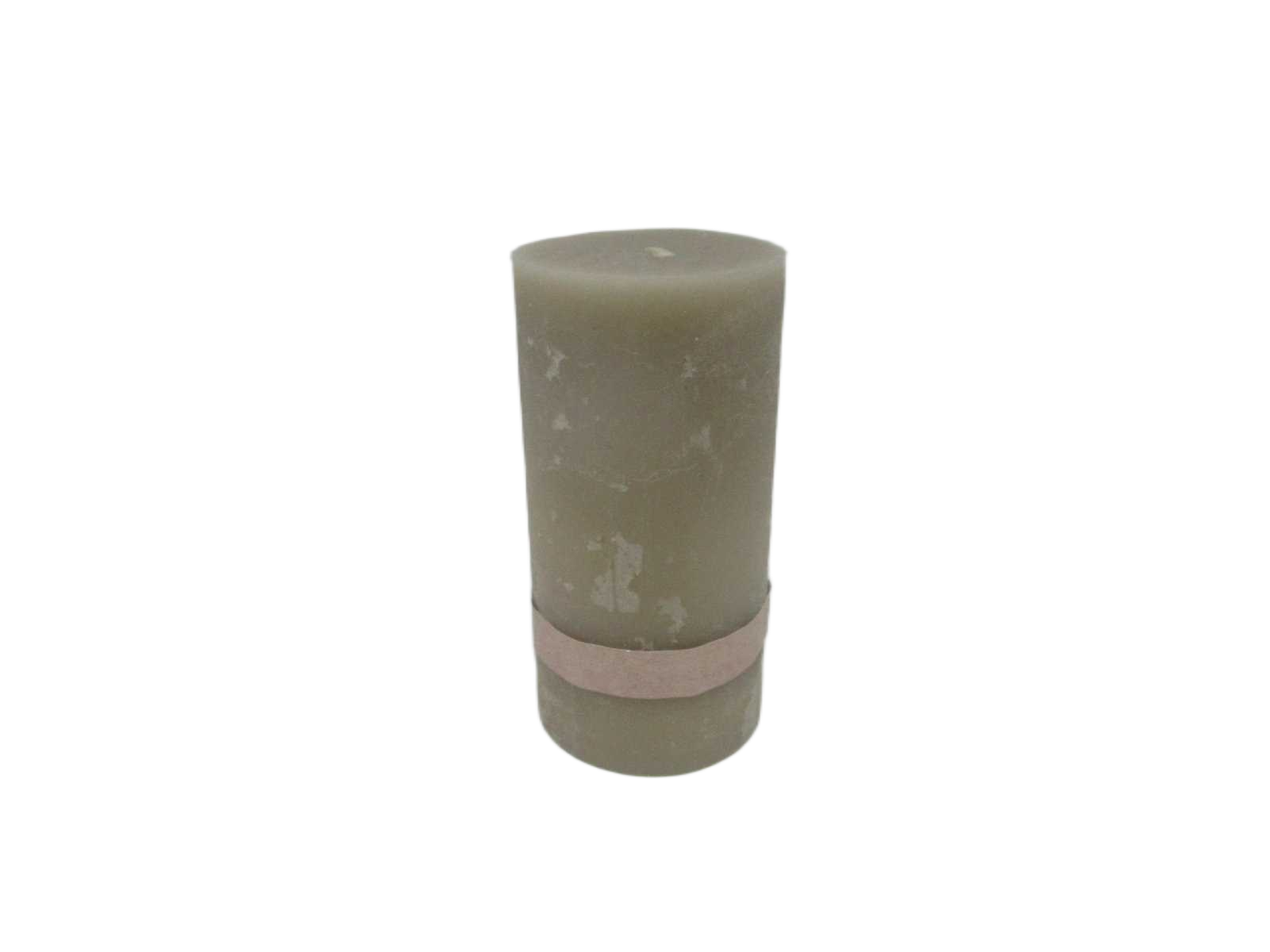 Candle Pillar 7x14cm Mid Taupe