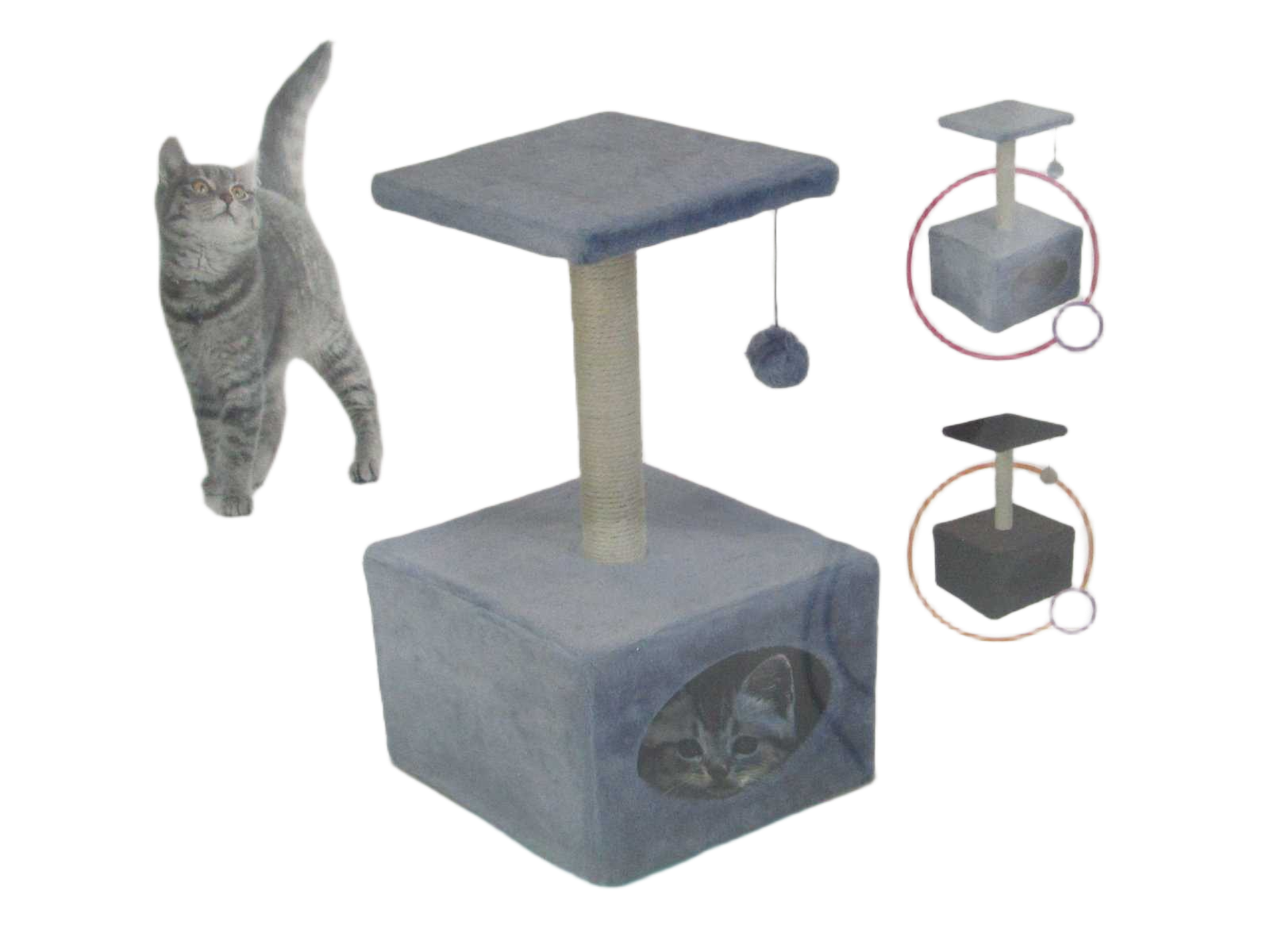 Cat Tree 30x30cmxh53cm, C