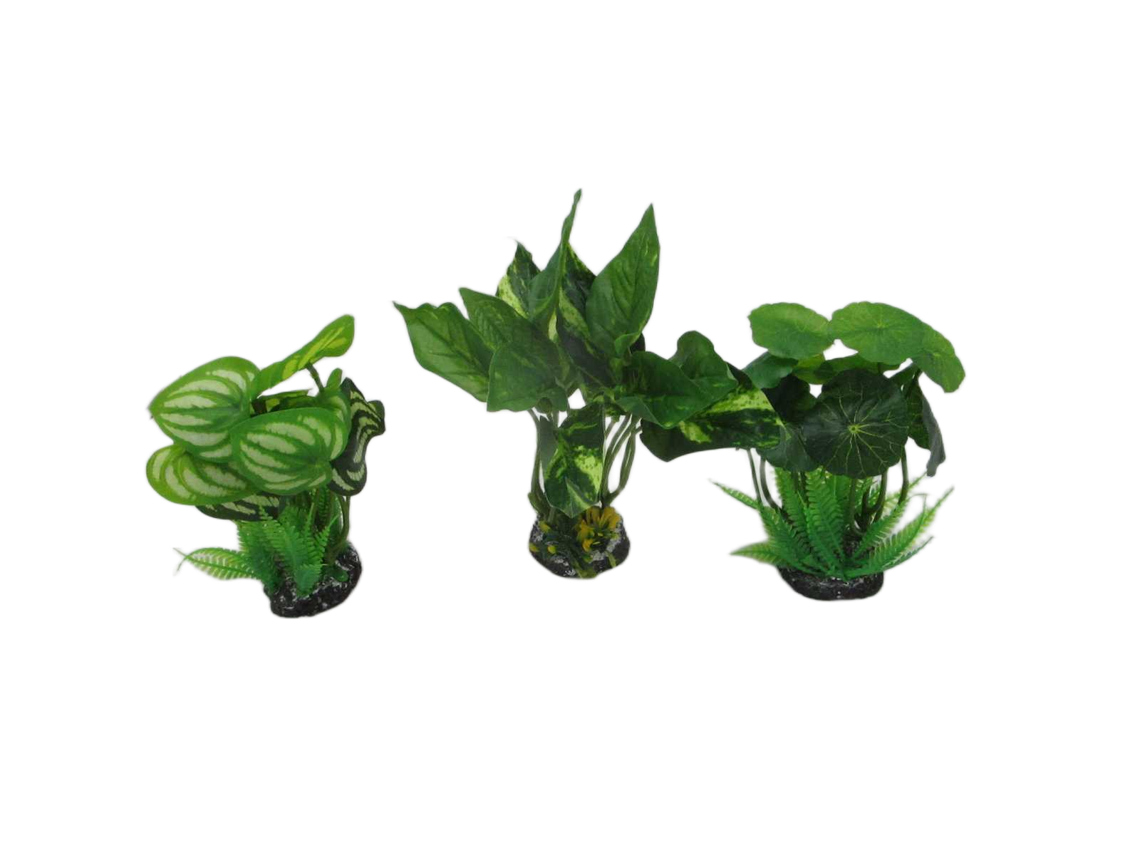 Artificial Plant For Aquarium 3 Type Ass 18cm