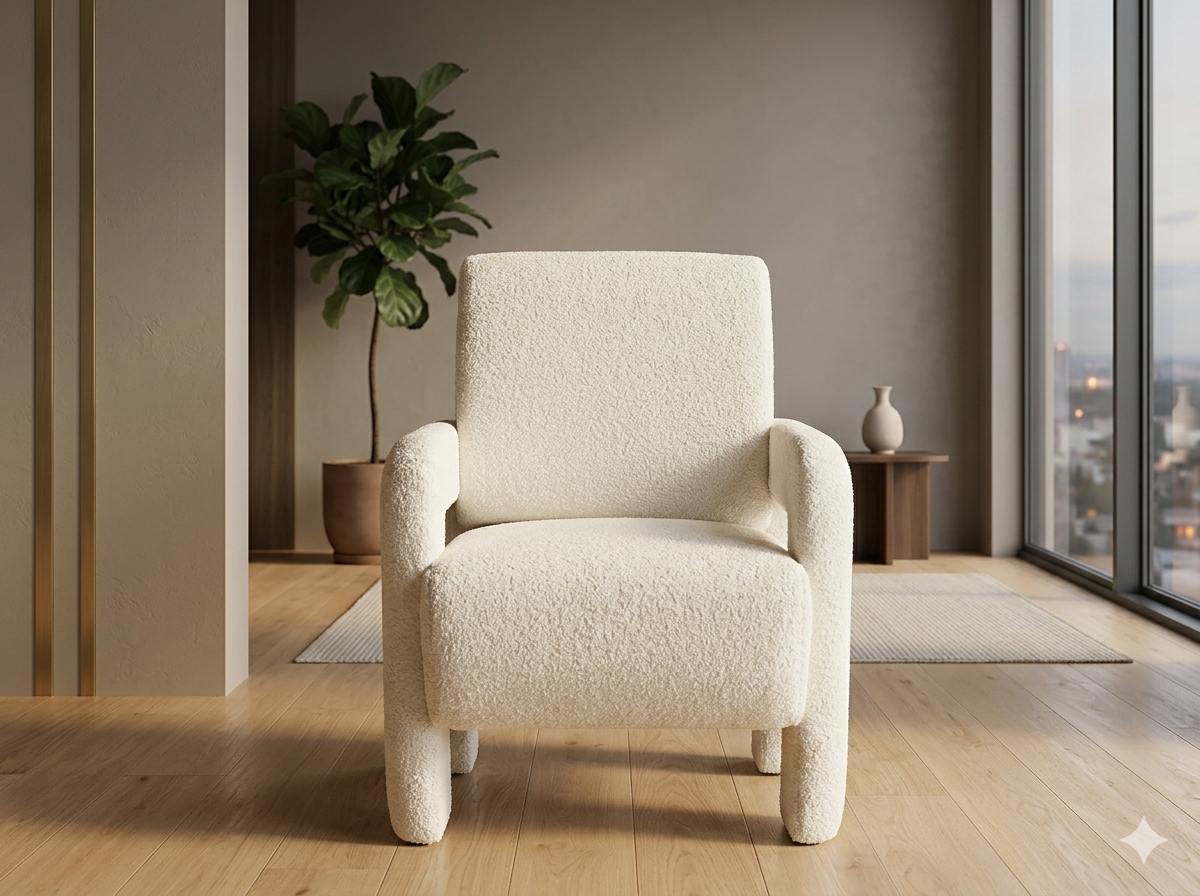Armchair Textil Cream Cream Ygm-1 62x60x88
