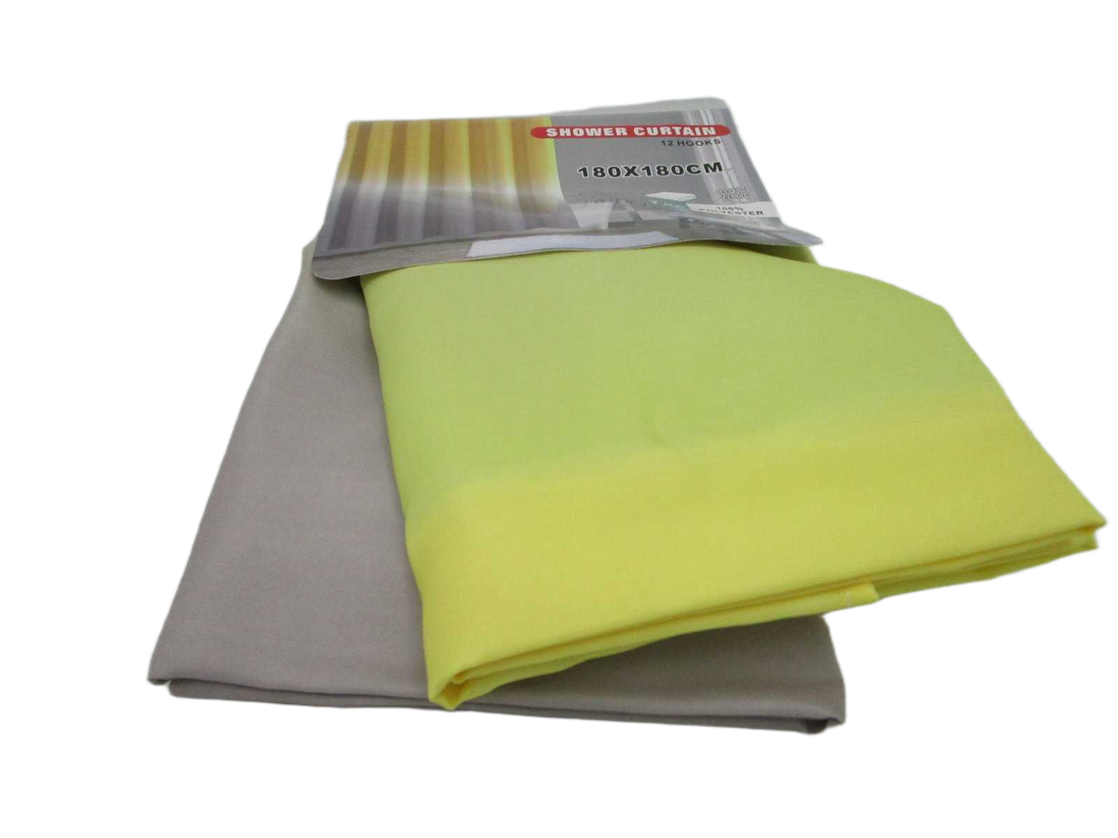 Shower Curtain Yellow 180x180