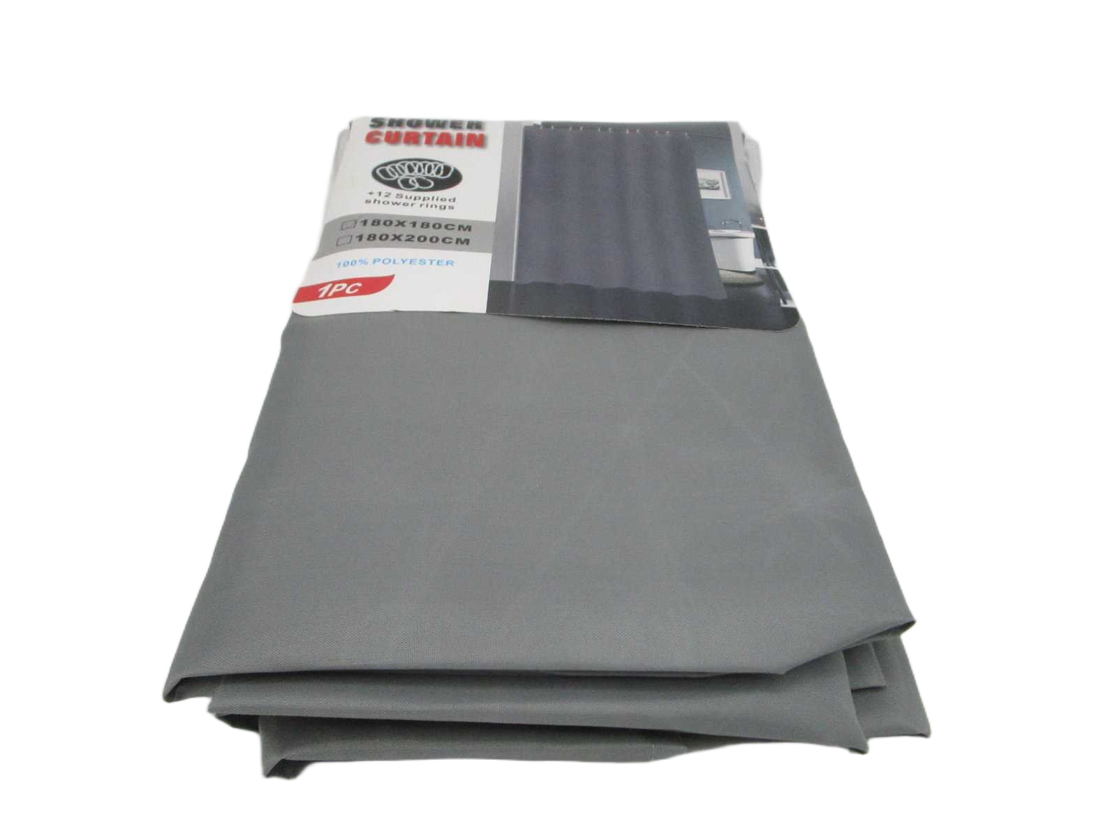 Shower Curtain Gray 180x180