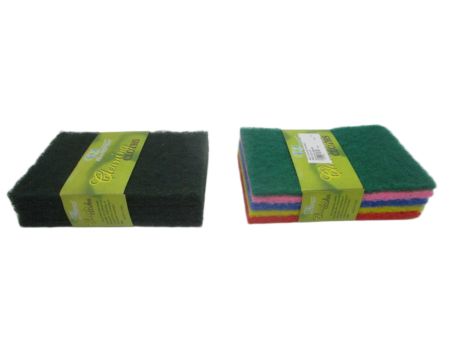 Scouring Pad 50% Green, 50% Multi-Color 15x10x0.7