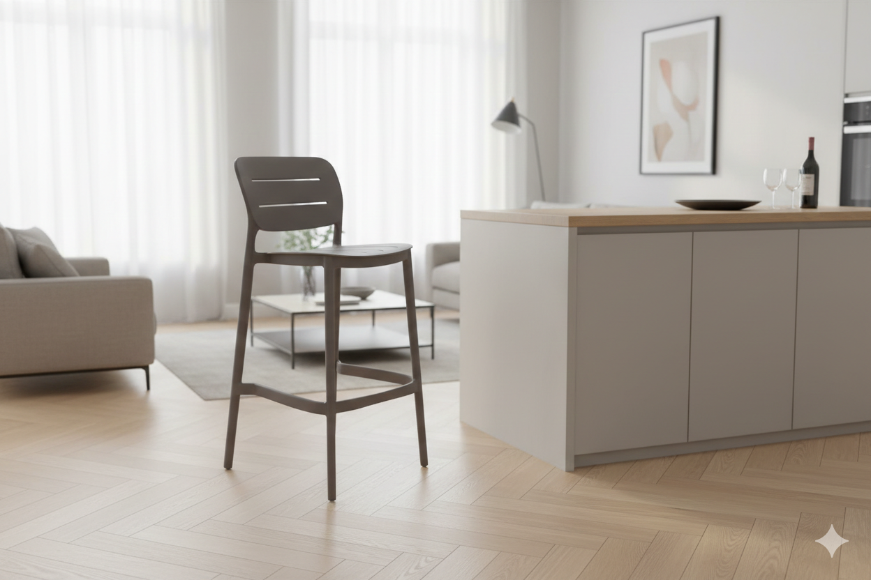Indoor Pp Bar Chair Gr-02 Grayl50x W48xh103.5 Sh75