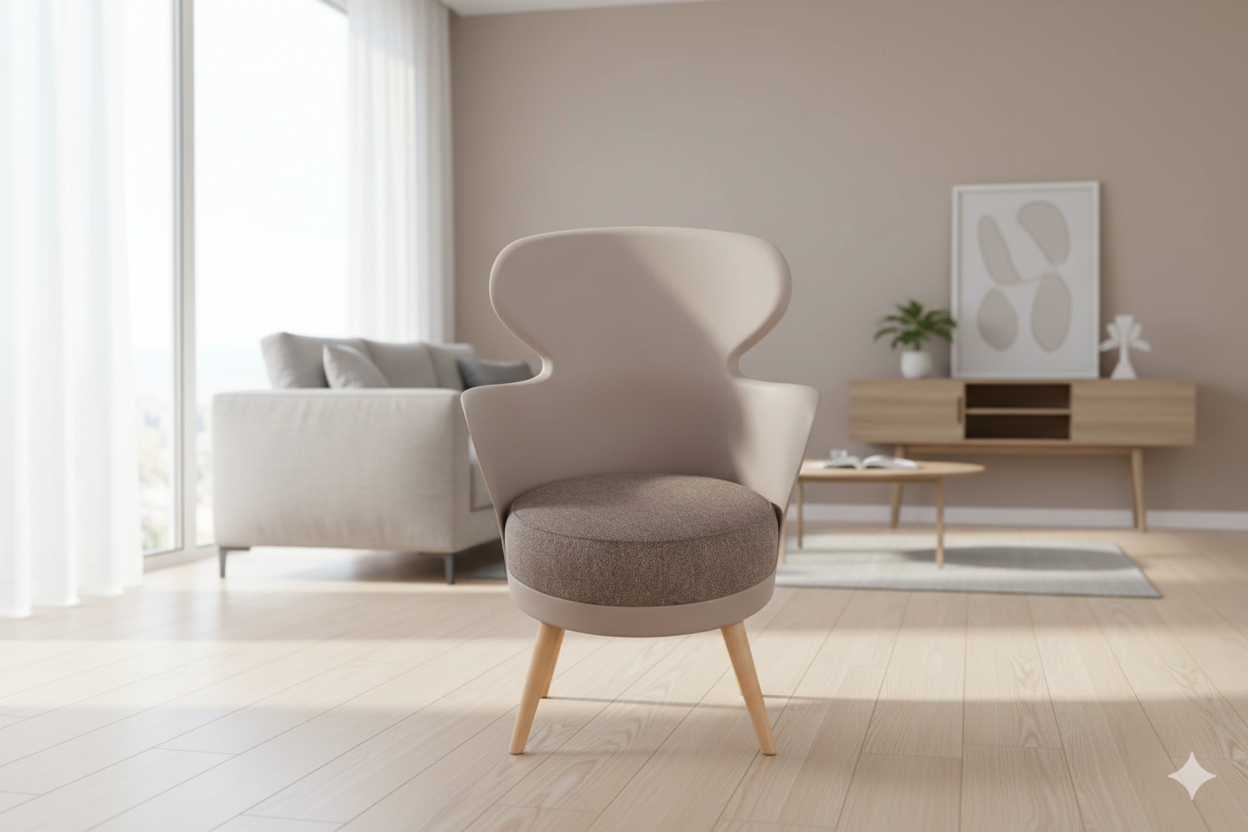 Indoor Pp Chair With Arm Gr-19 Light Grayl61xw62xh84 1cl=