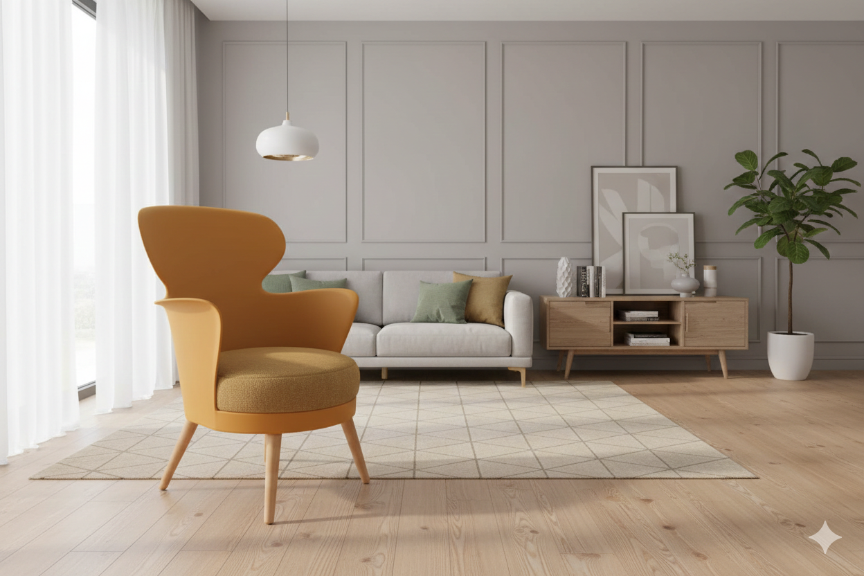 Indoor Pp Chair With Arm F2-Sy-01 Yellowl61xw62xh84 1cl=