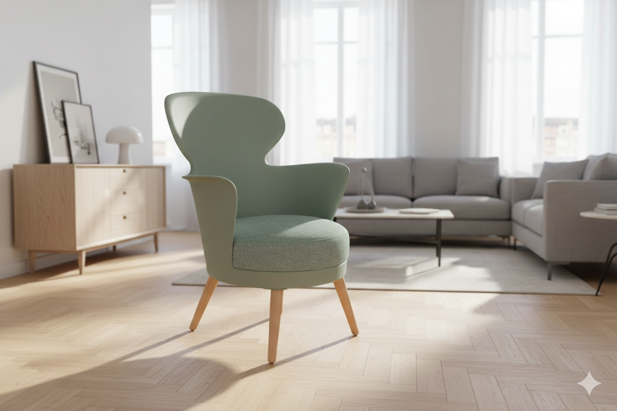 Indoor Pp Chair With Arm Nx-G-09 Light Greenl61xw62xh84 1cl=