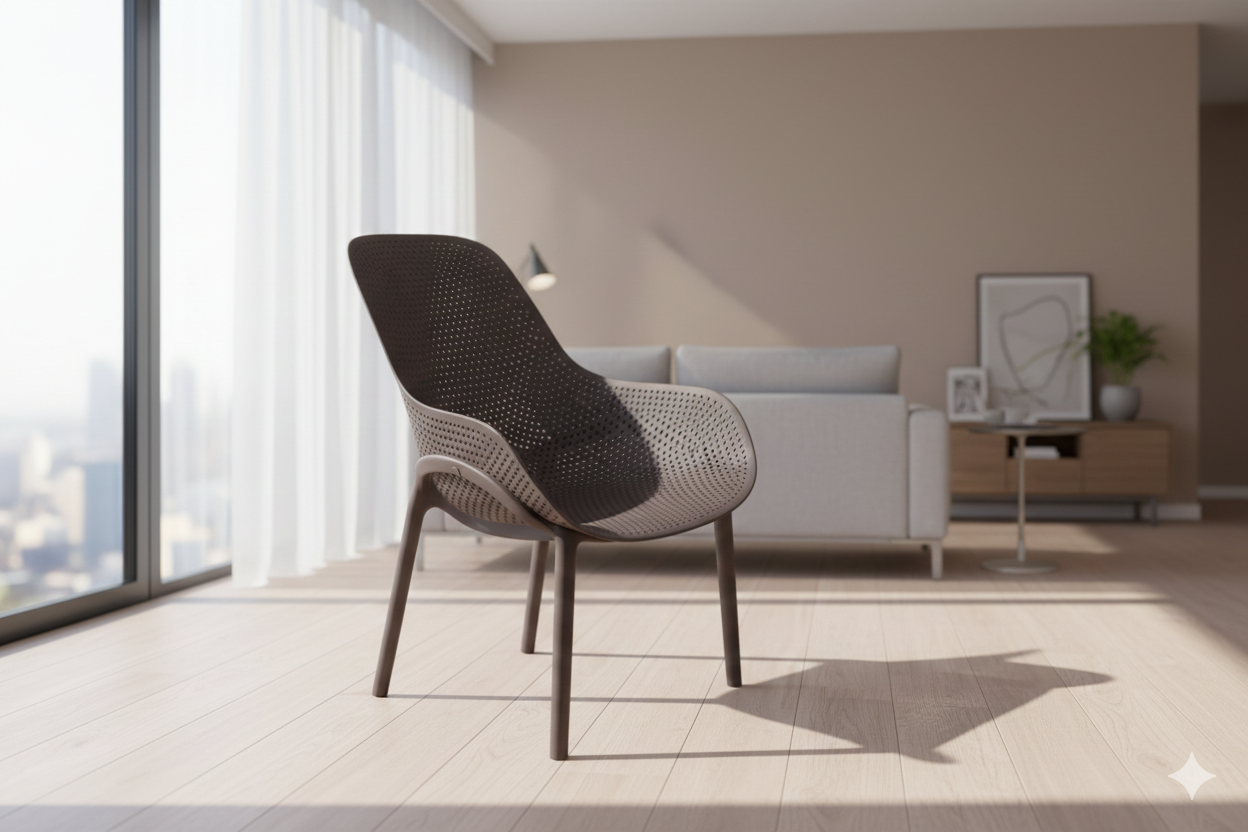 Indoor Pp Lounge Chiar Gr-02 Grayl76xw59.5xh82 Sh38