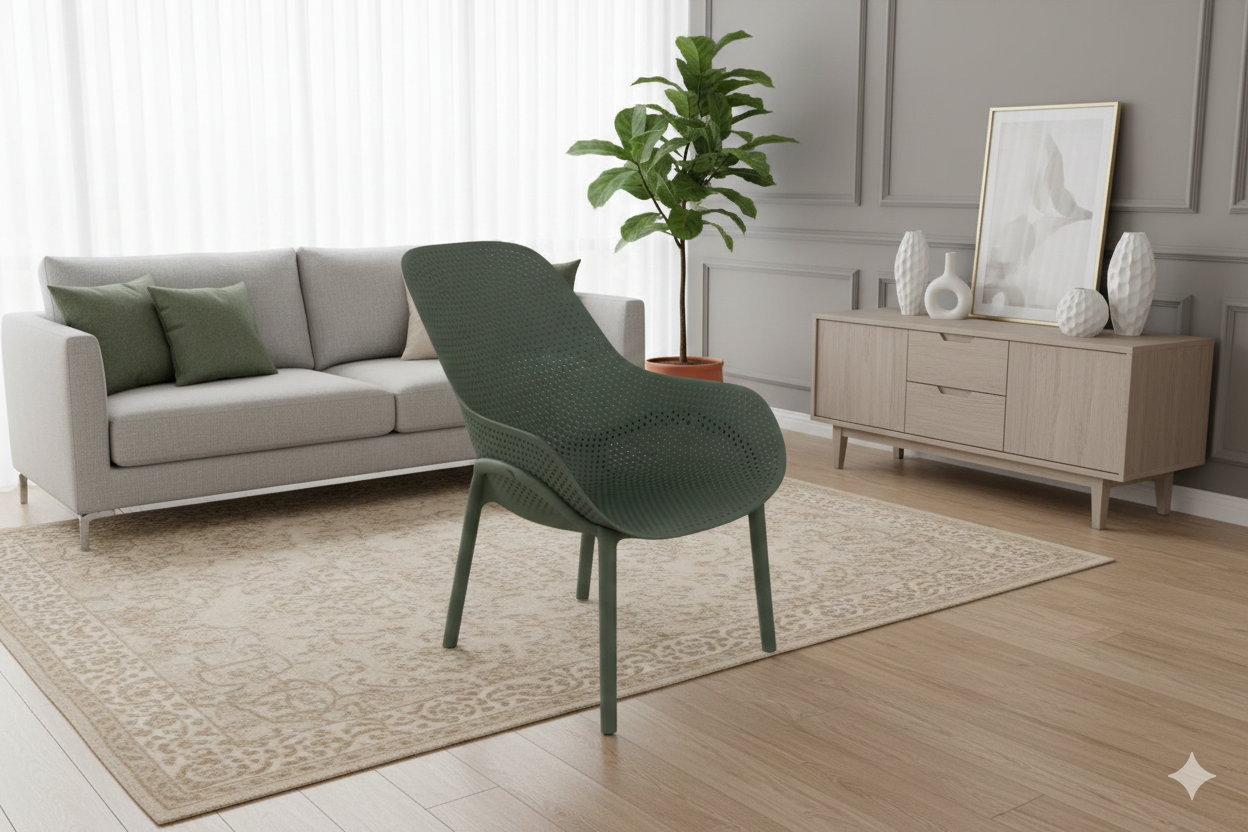 Indoor Pp Lounge Chiar Nx-G-09 Light Greenl76xw59.5xh82 Sh38