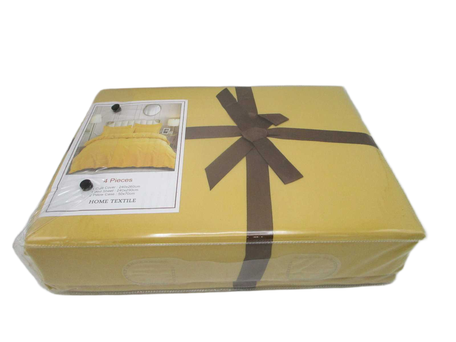 Bed Set Of 4 157 Yellow