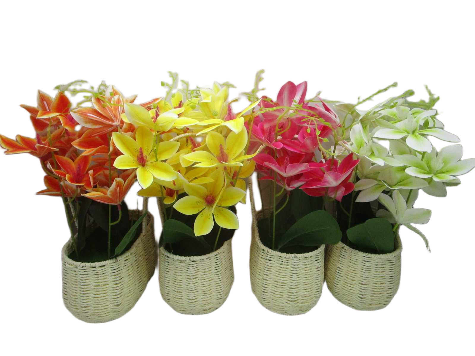 Artificial Plante 1 White 3 Yellow 4 Orange 6 Rose 42cm