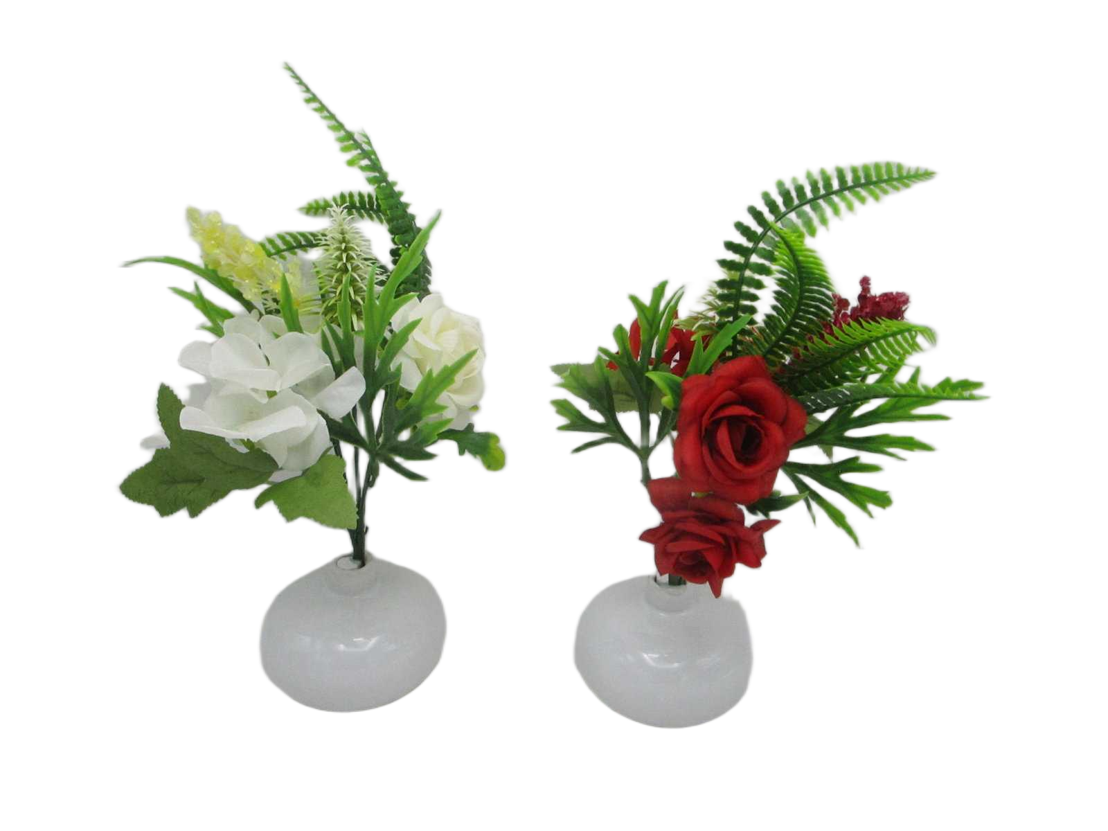 Artificial Plante Red White 20cm