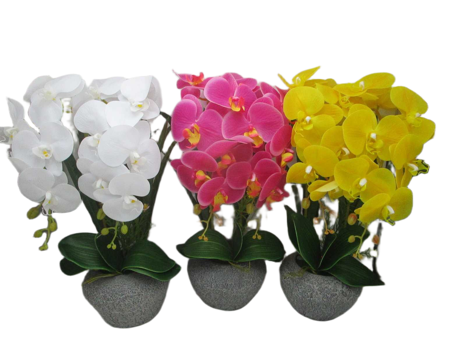 Artificial Plante 53white 54 Yellow 60 Pink 45cm