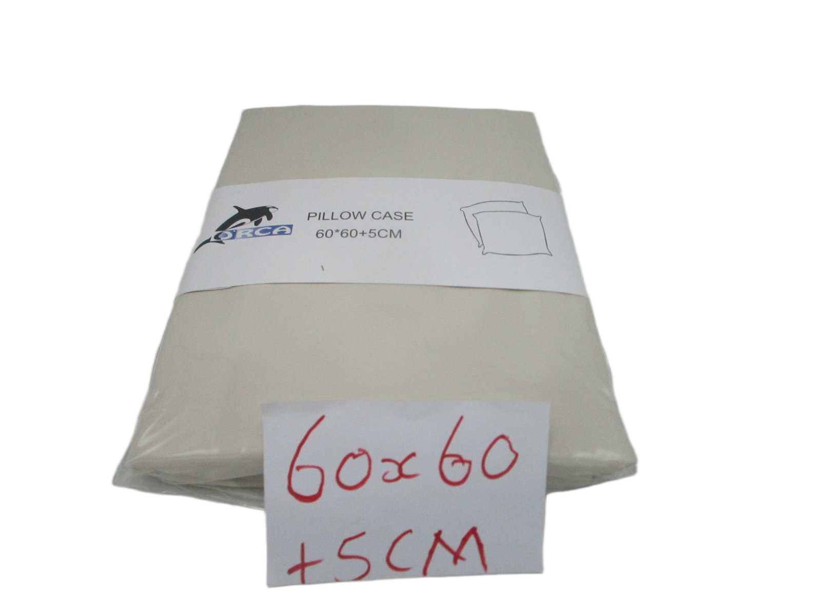 Set Of 2 Pillow Cas 71 Beige 60x60 +5 Cm