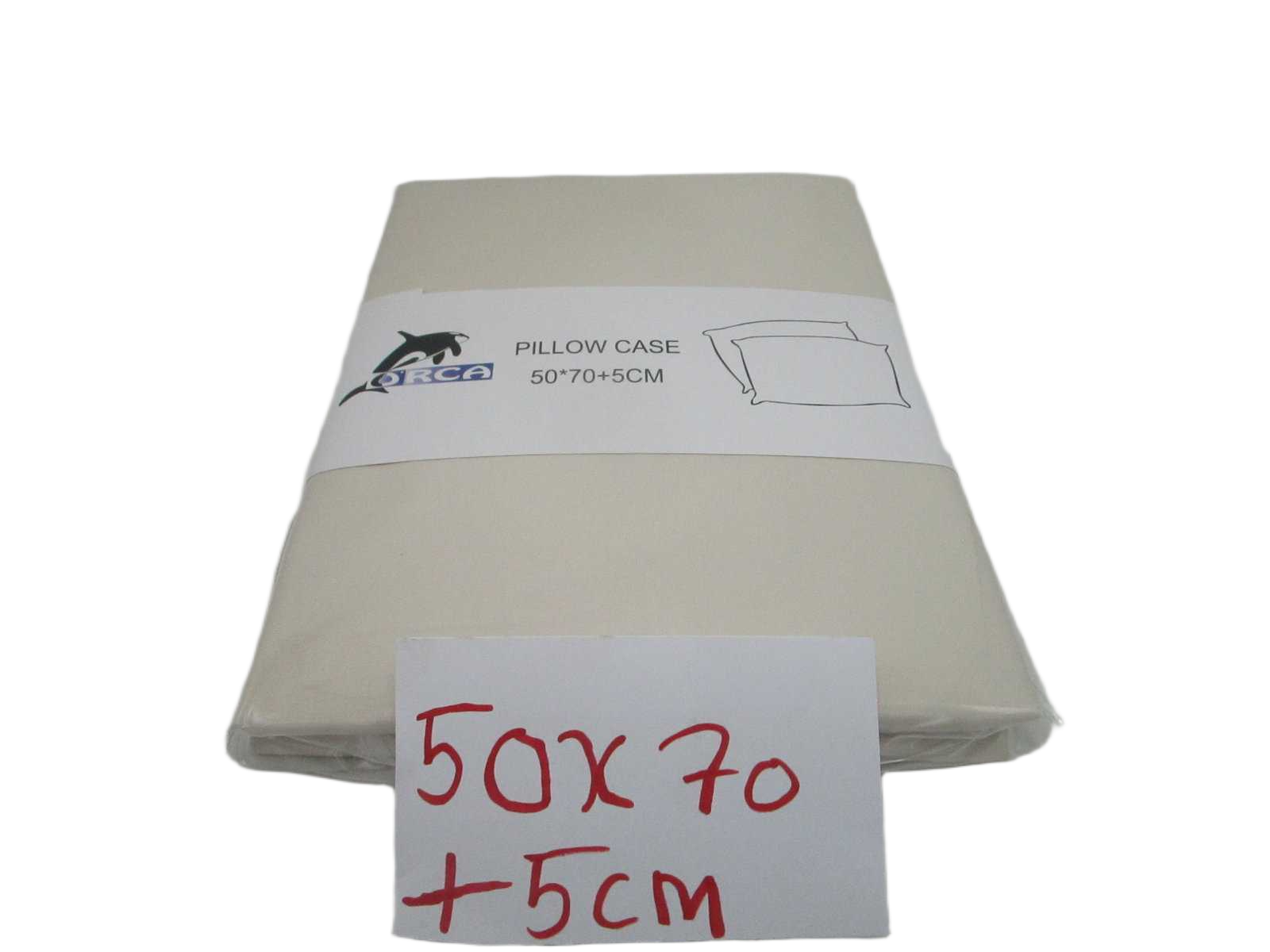 Set Of 2 Pillow Cas 71 Beige 50x70 +5 Cm