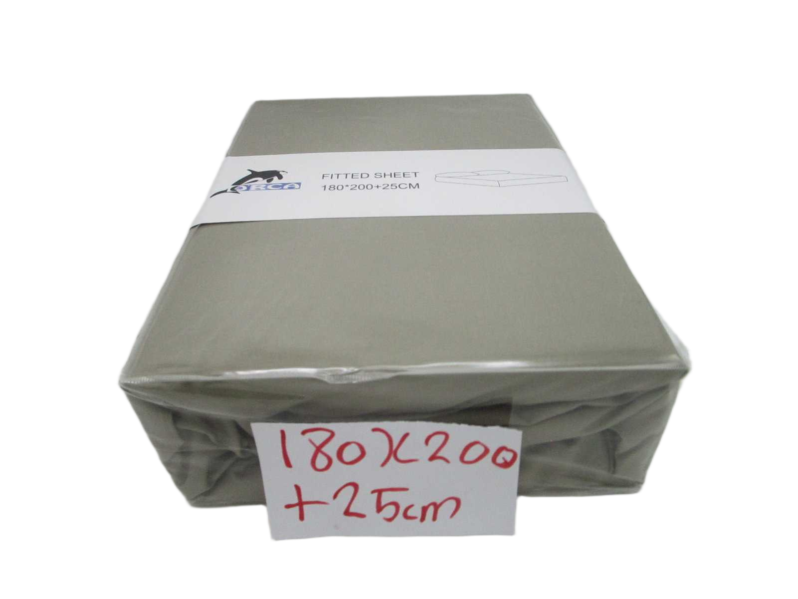 Fitted Sheet Plain 79 Taupe 180x200 +25 Cm