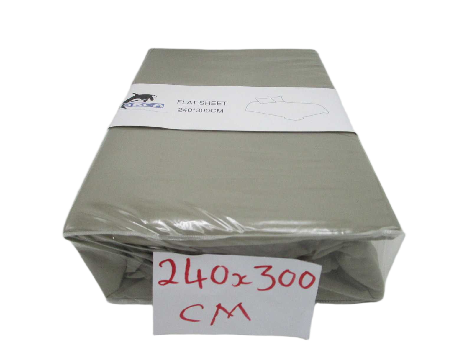 Flat Sheet Plain 79 Taupe 240x300cm
