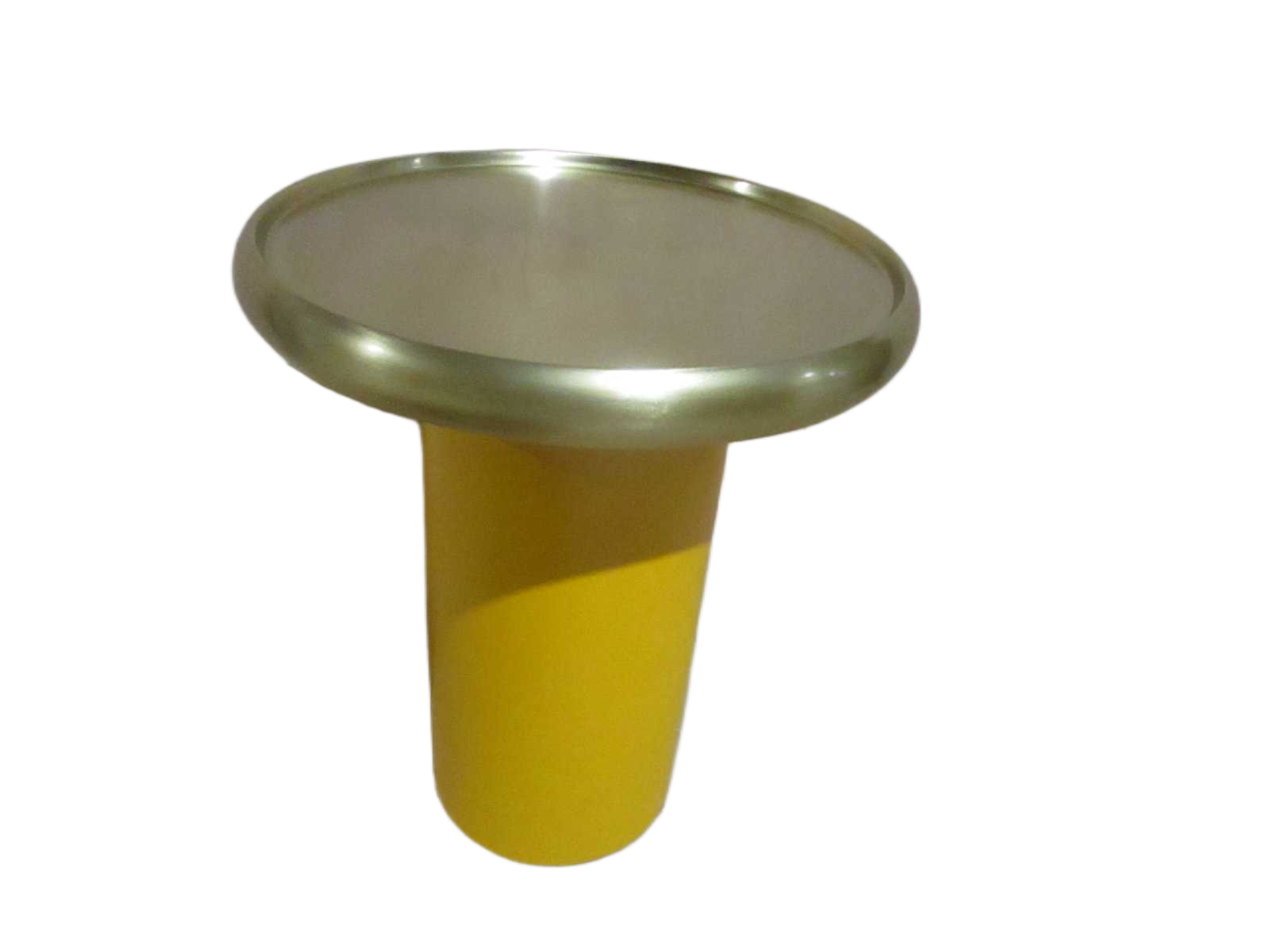 End Table Round Golden Top