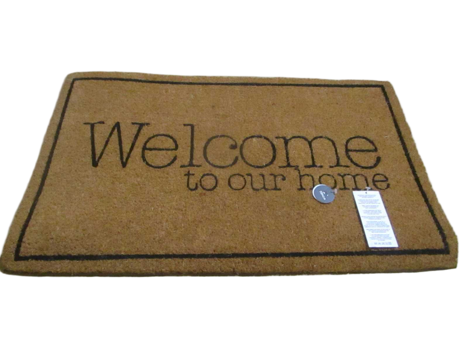 Doormat Single Colour / Natural Printed Coir + Pvc Backing - Weight 5800gsm - Thickness 1,5 Cm 1cl=