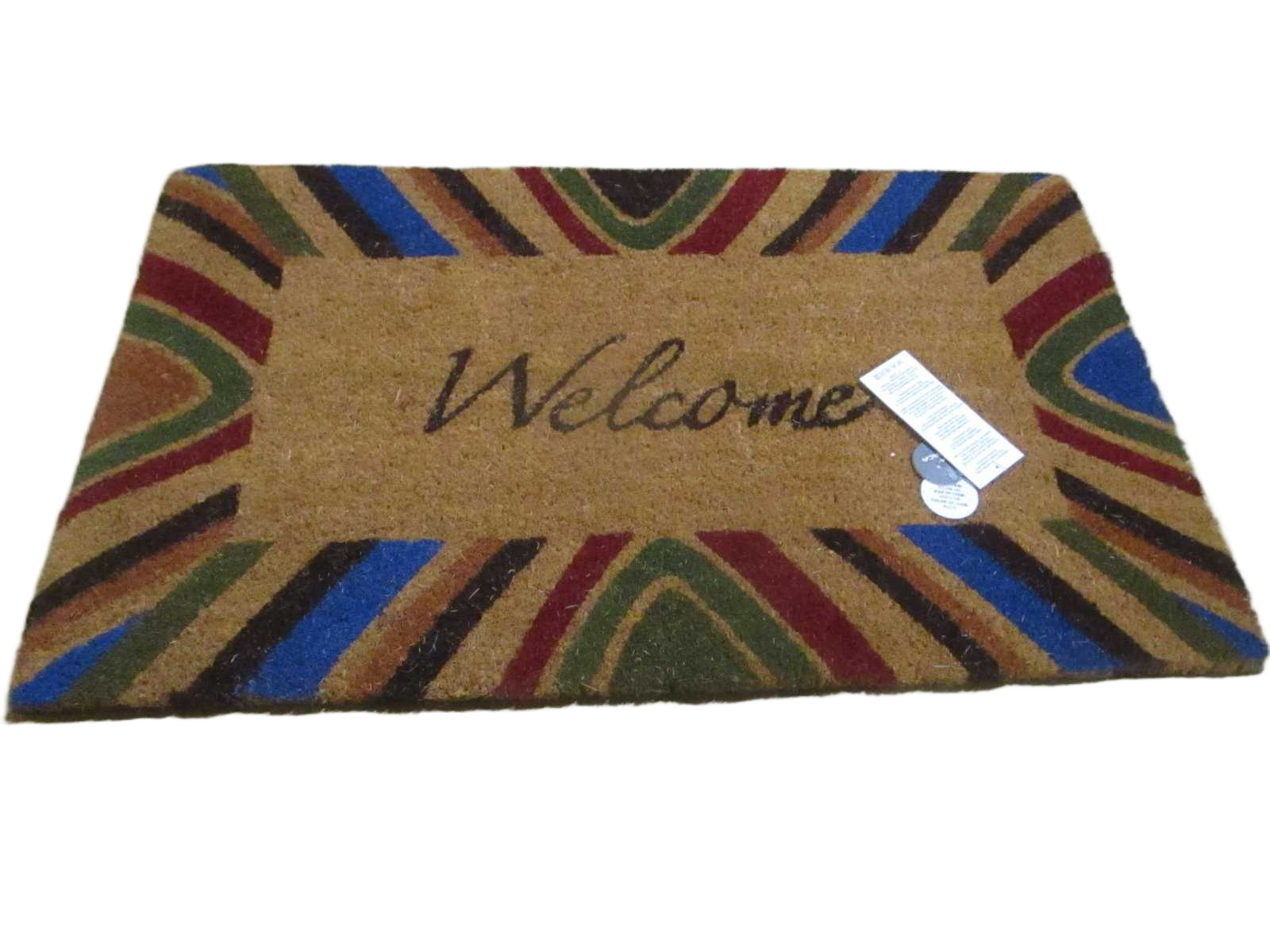 Doormat Multi Colour / Natural Printed Coir + Pvc Backing - Weight 5800gsm - Thickness 1,5 Cm 1cl=