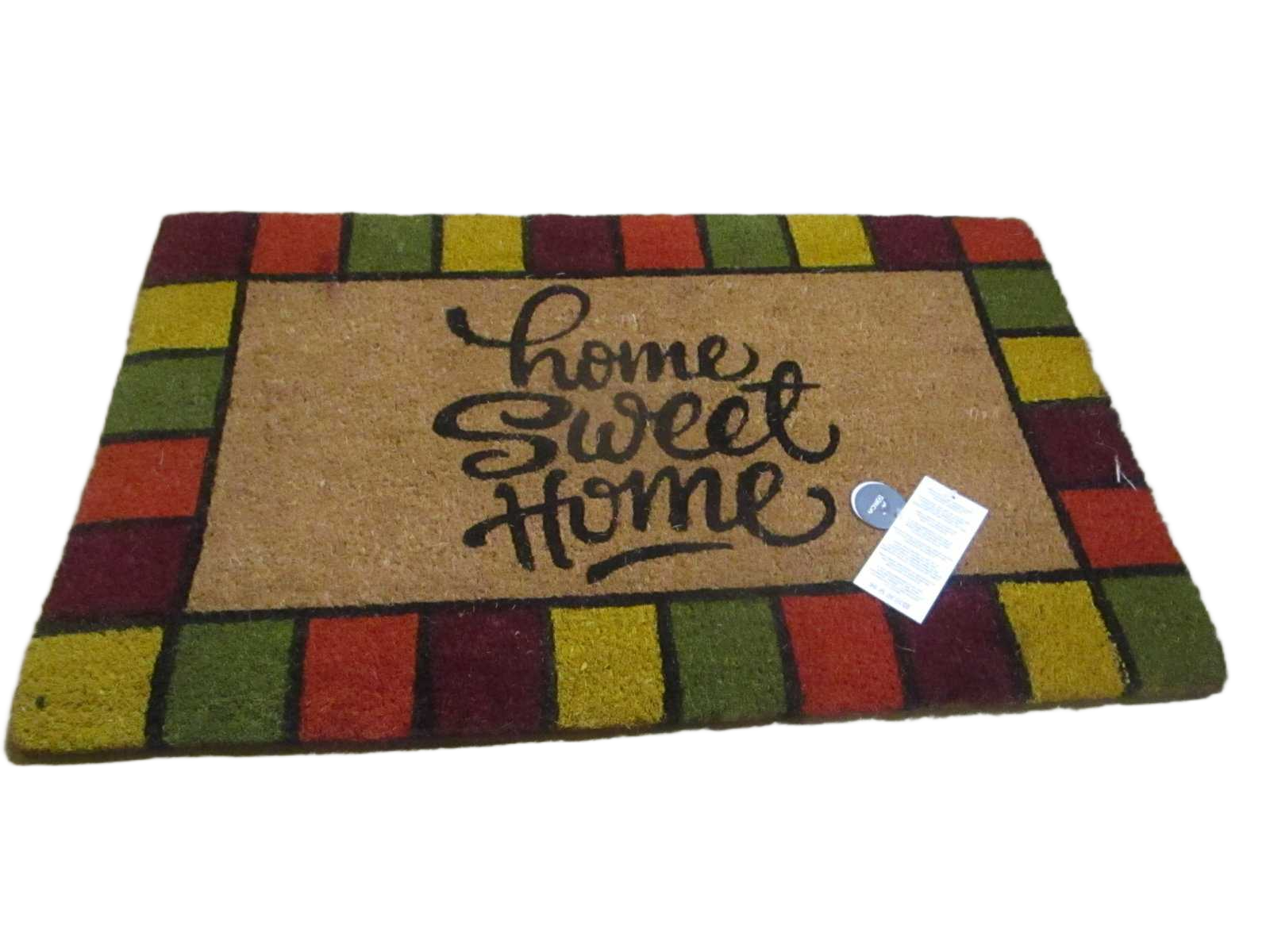Doormat Multi Colour / Natural Printed Coir + Pvc Backing - Weight 5800gsm - Thickness 1,5 Cm 1cl=