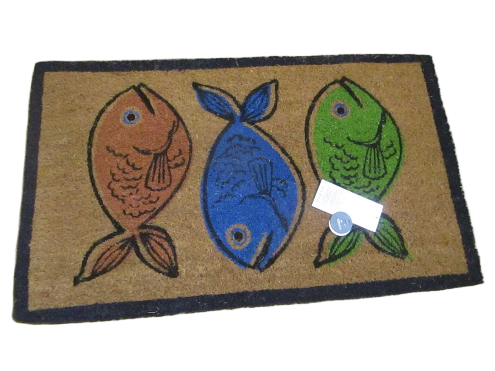 Doormat Multi Colour / Natural Printed Coir + Pvc Backing - Weight 5800gsm - Thickness 1,5 Cm 1cl=