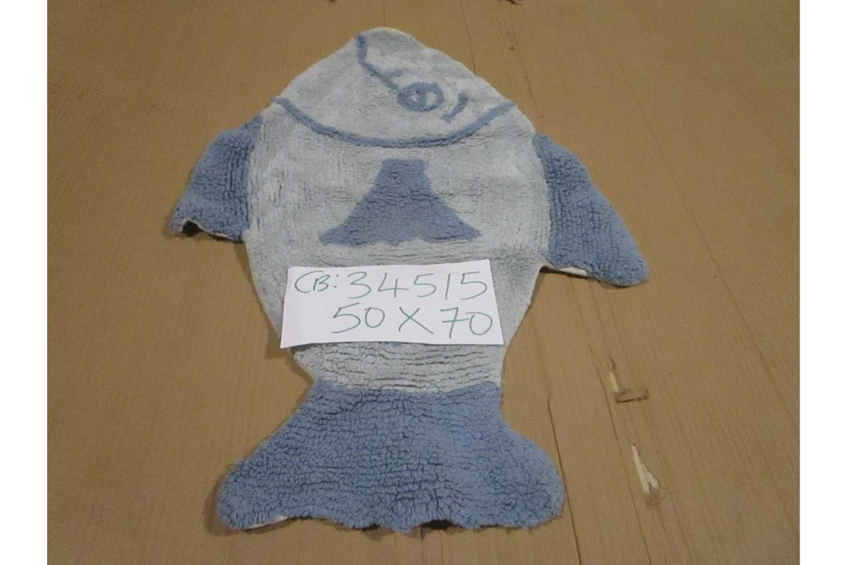 Carpet 100% Cotton 0,45kg/Pcs Table Tufted Fish Shape 1cl=