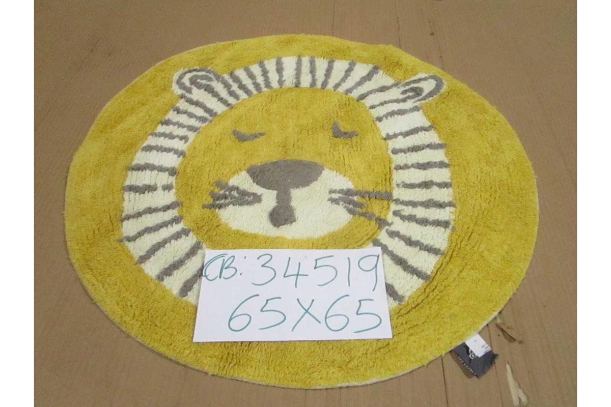 Carpet 100% Cotton 0,8 Kg/Pc Table Tufted Lion Shape 1cl=