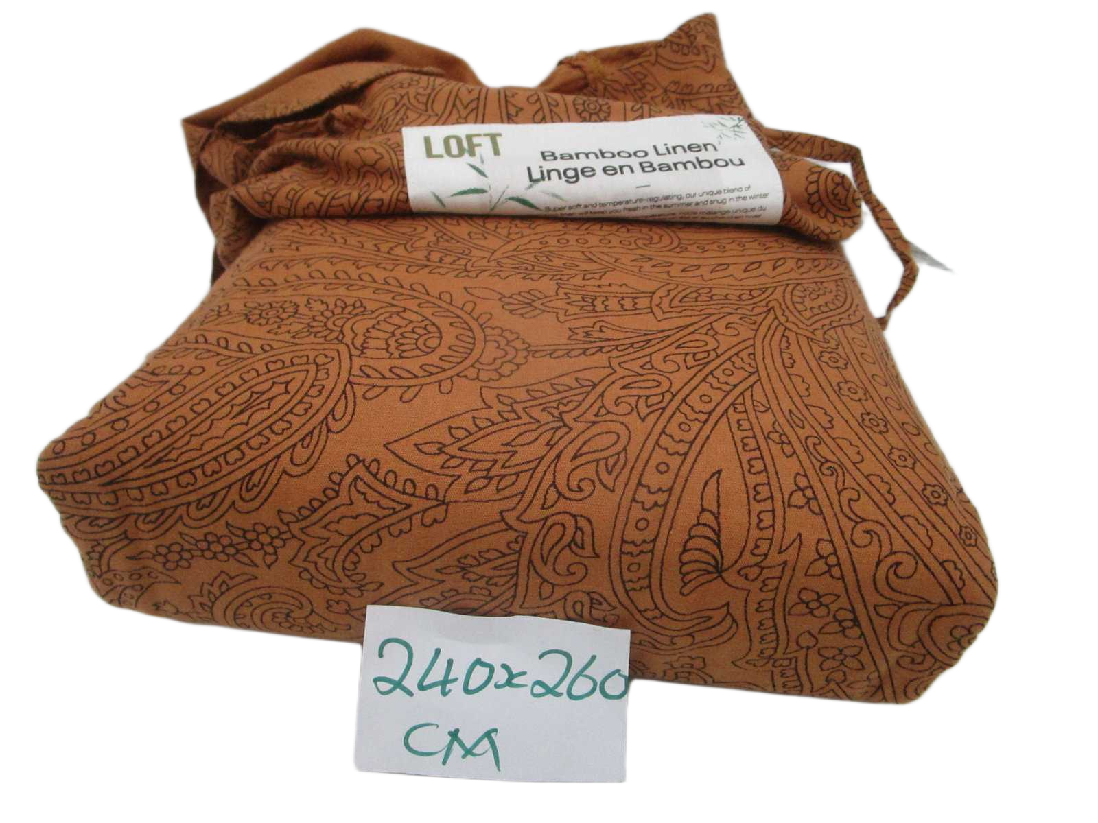 Duvet Cover - Amelia Design Dubleface - 59 Threads (72x52) - 80% Bamboo, 20% Linen Polyester - Twin Stitch - Fabric Packaging With Bows 1cl=