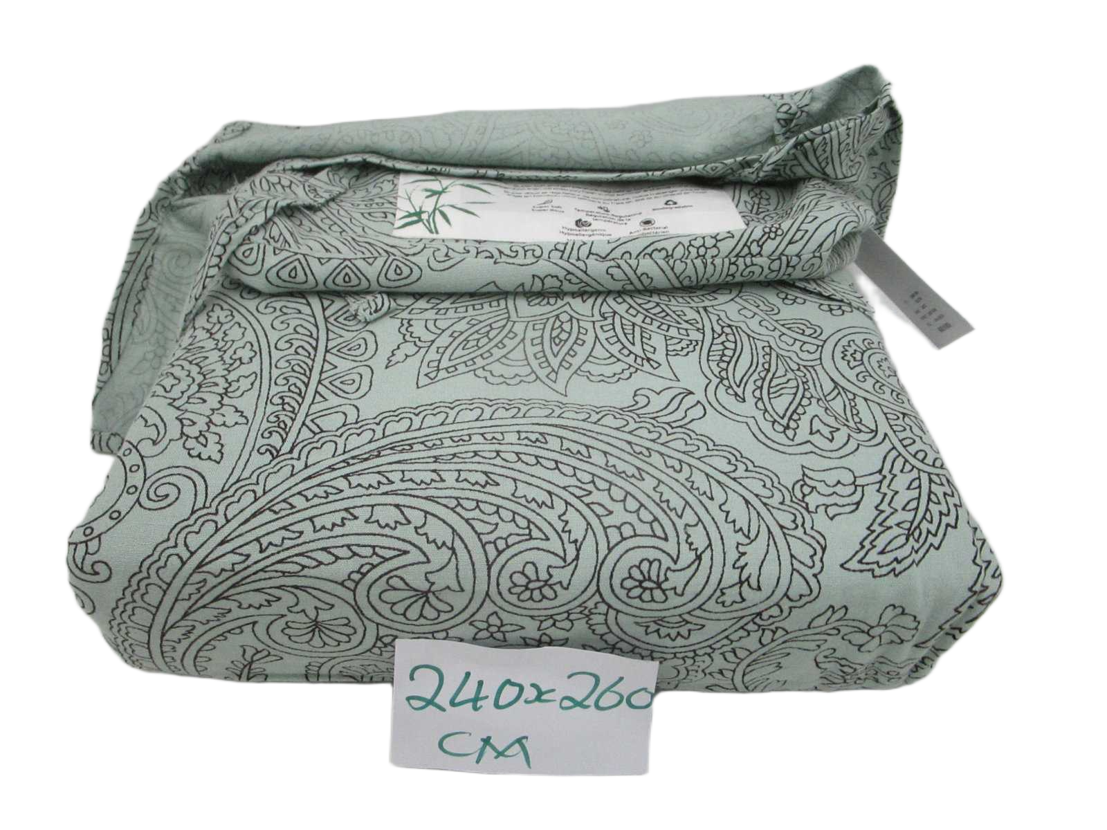 Duvet Cover - Amelia Design Dubleface - 59 Threads (72x52) - 80% Bamboo, 20% Linen Polyester - Twin Stitch - Fabric Packaging With Bows 1cl=