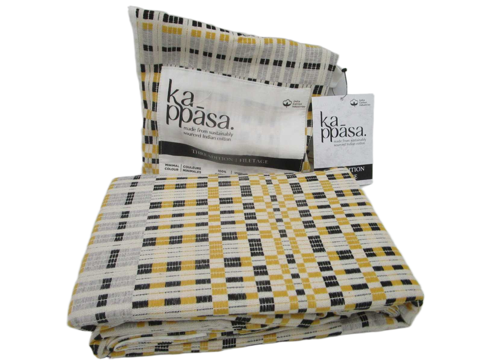 Pillow Case Set Of 2 - 100% Cotton - Jaquard Pattern - Bag Packaging 1cl=
