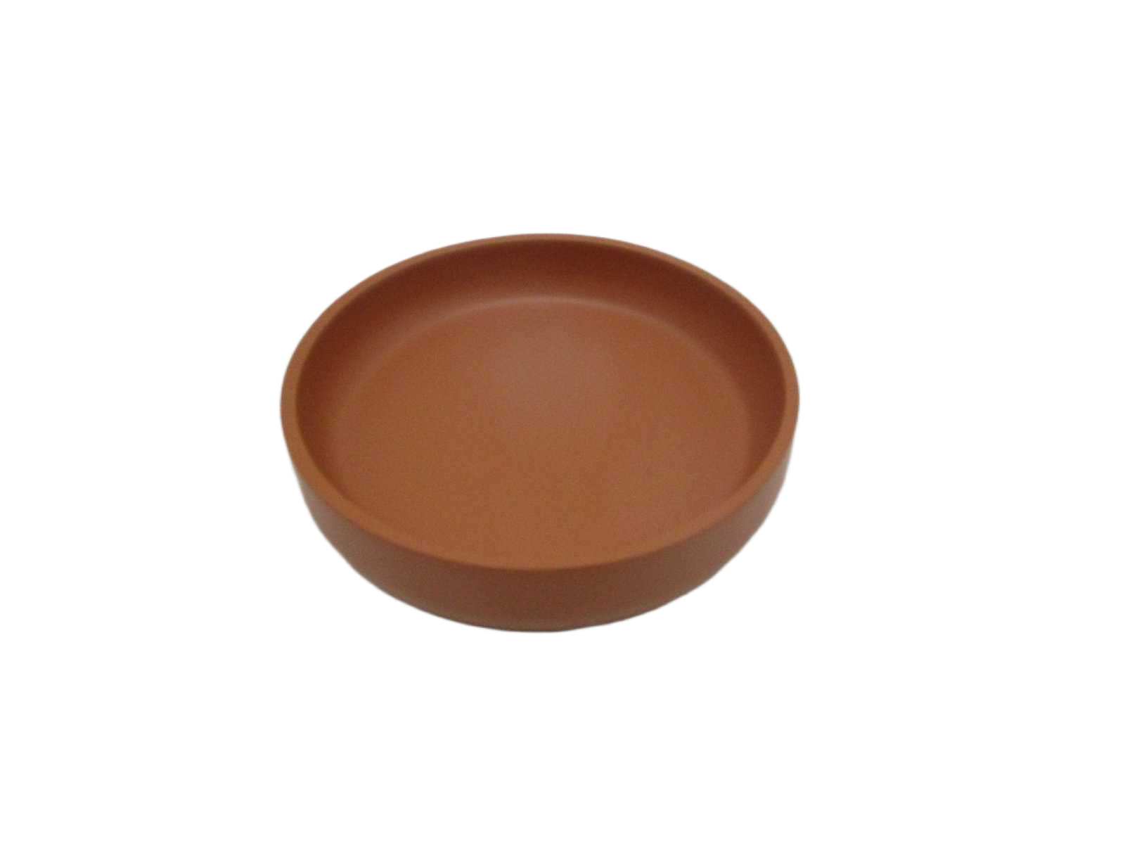 Soap Dish Round Taper Polyresin 11,5x2,3 Matt Terracotta 1cl=