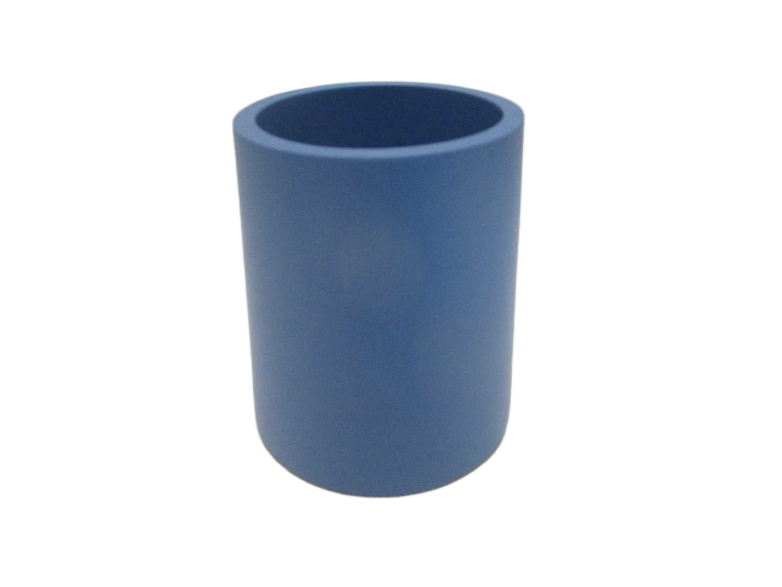 Tumbler Polyresin Round Taper With Gold Painted Base 8,3x9,9 Matt Blue Matt Gold 1cl=