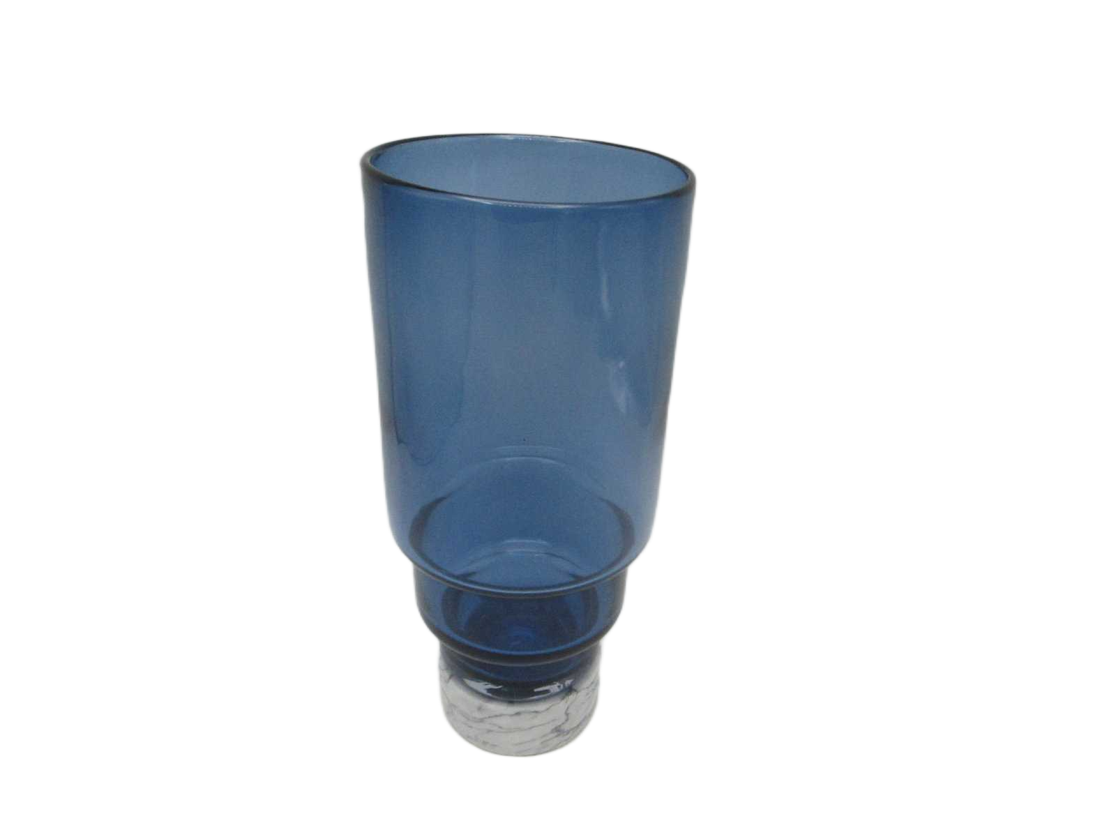 Vase Glass With Grey Marble Base 2 Colour Assorted