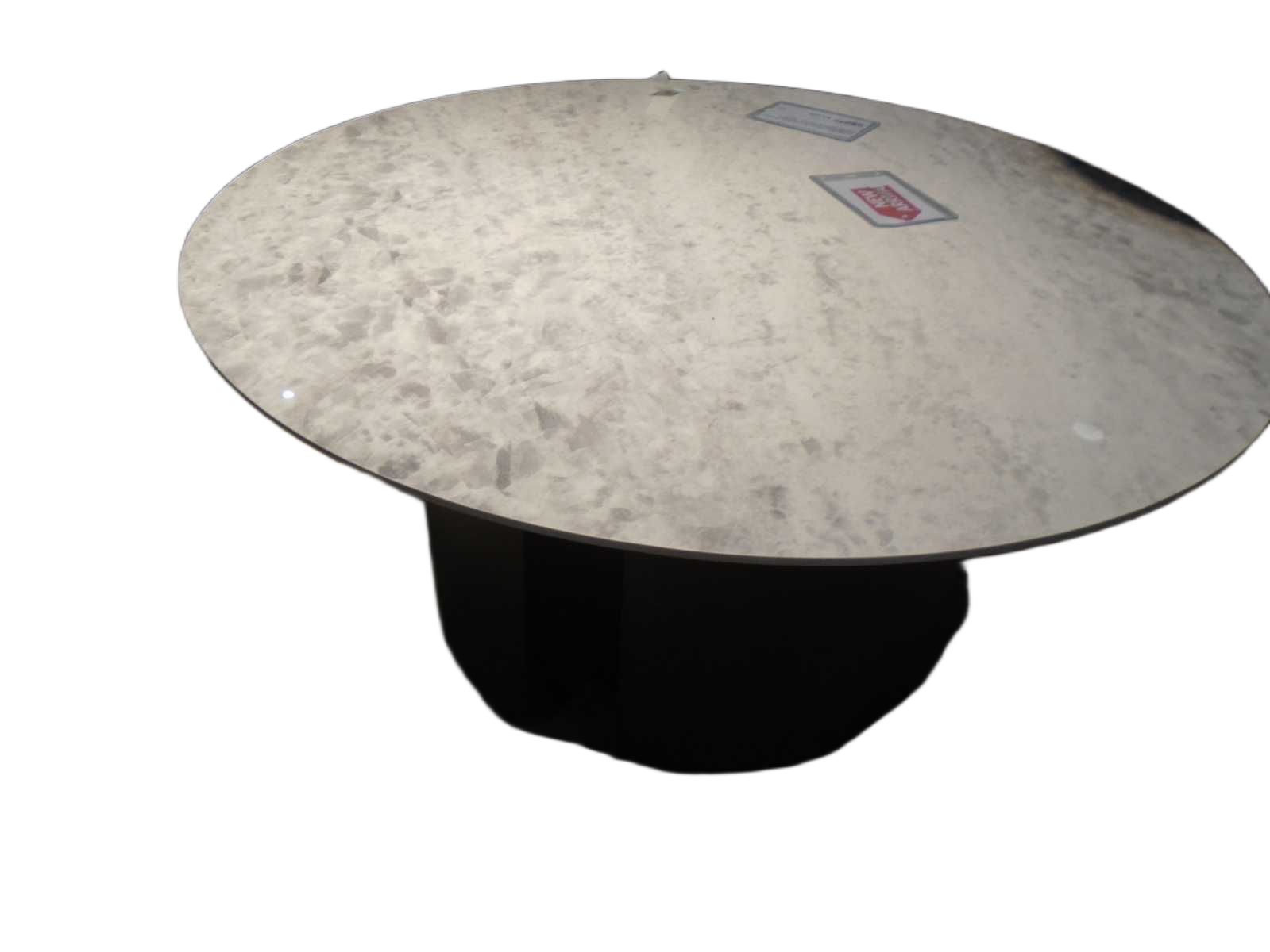 Coffee Table Walnut+bronze 6mm Ceramic Top+mdf,base Metal Brushed Brass 810*440