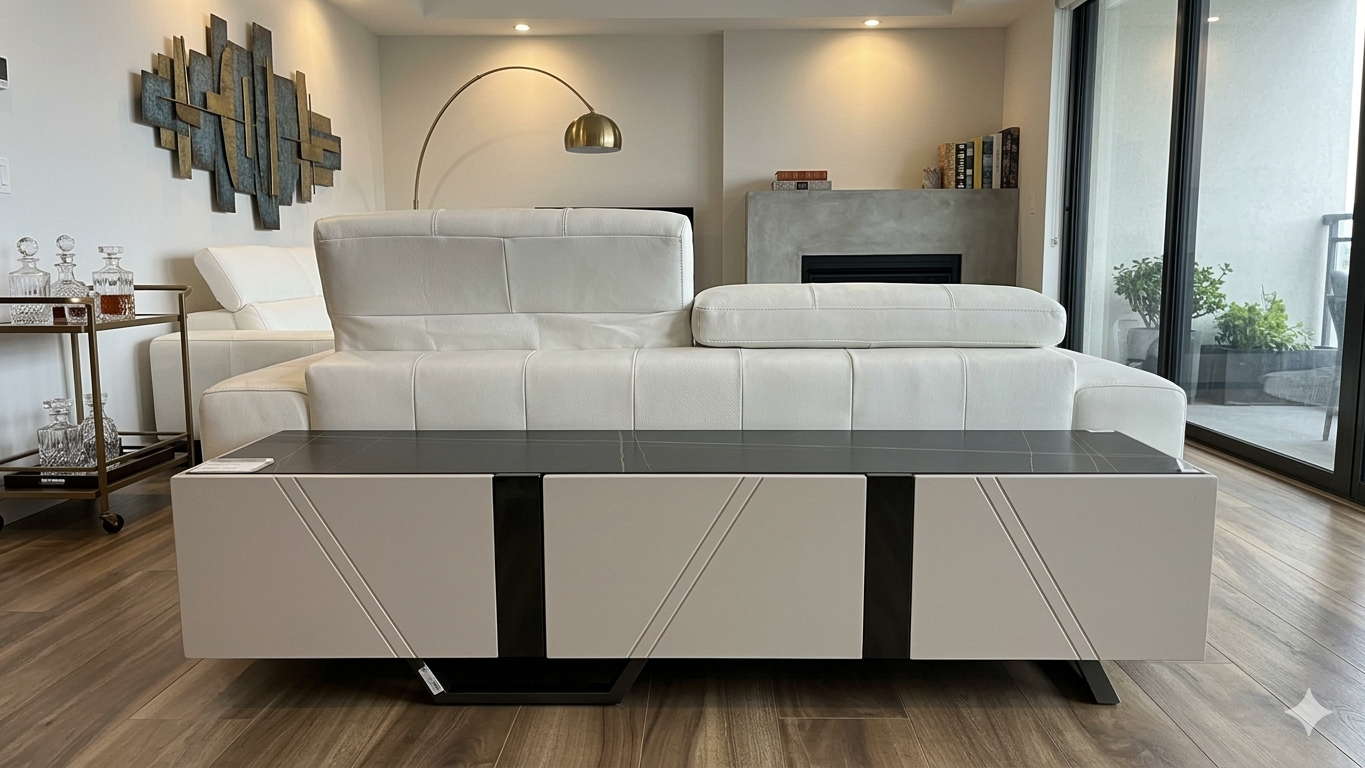 Tv Stand Black+grey 6mm Ceramic,mdf Metal Painting Legs 1800*400*450
