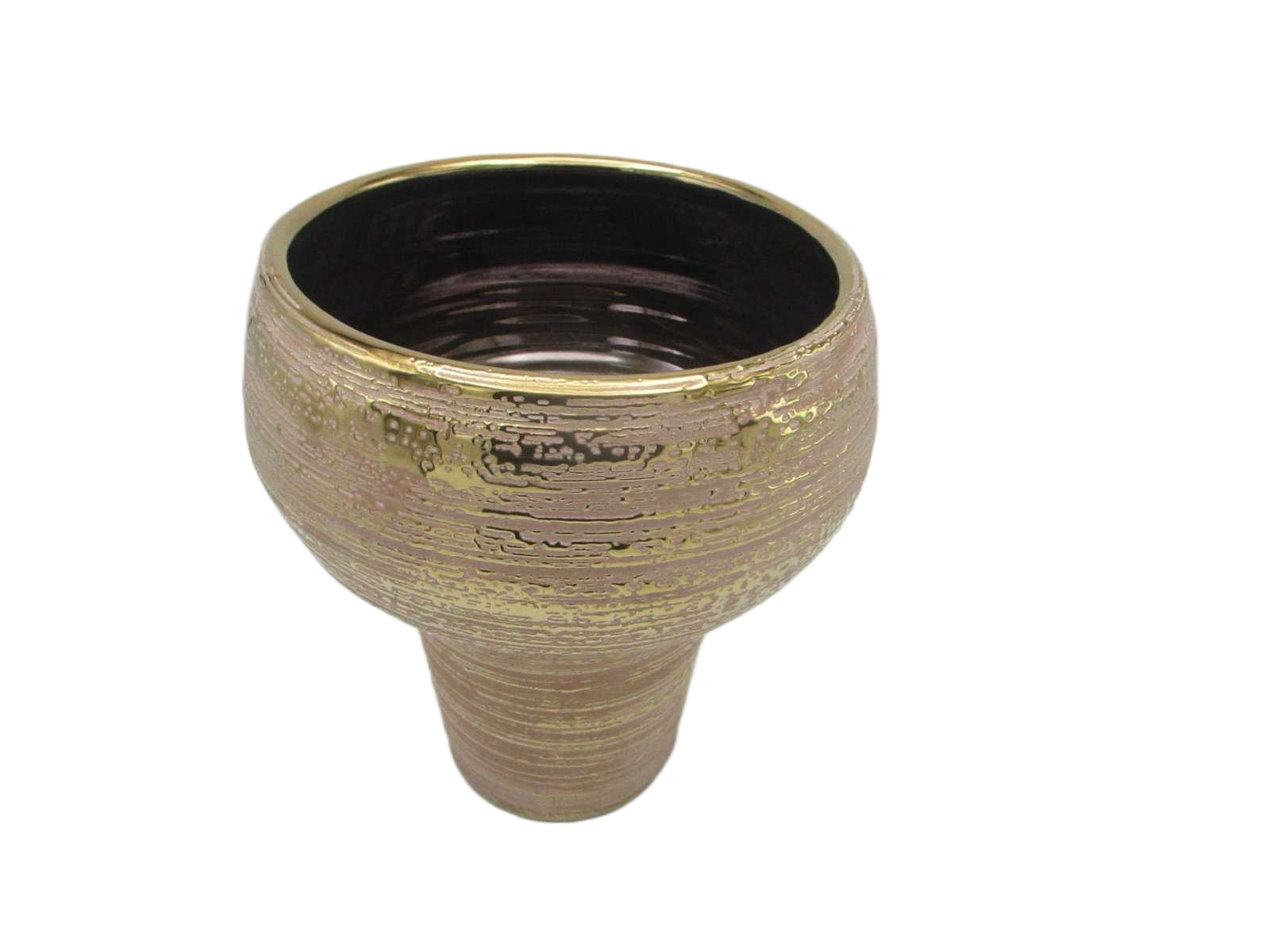 Vase Ceramic Gold 23x23x28
