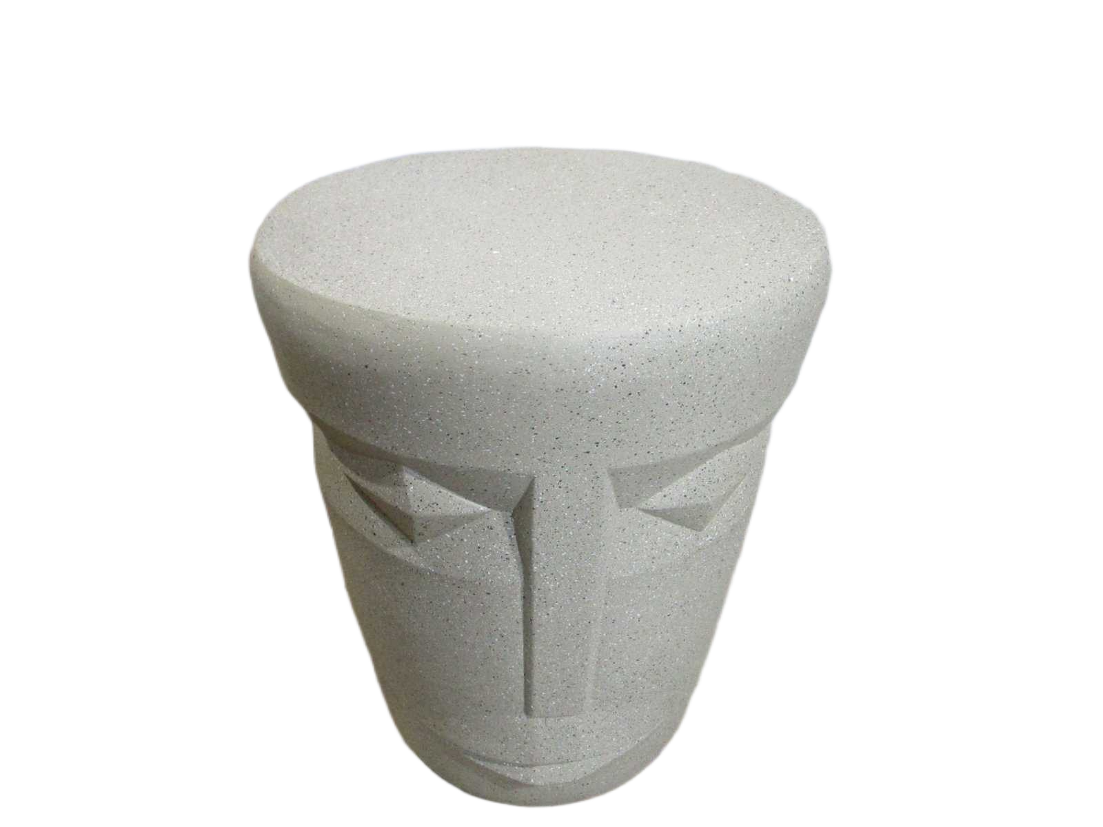 Stool Polyresin Head Shape Beige 38x38x46