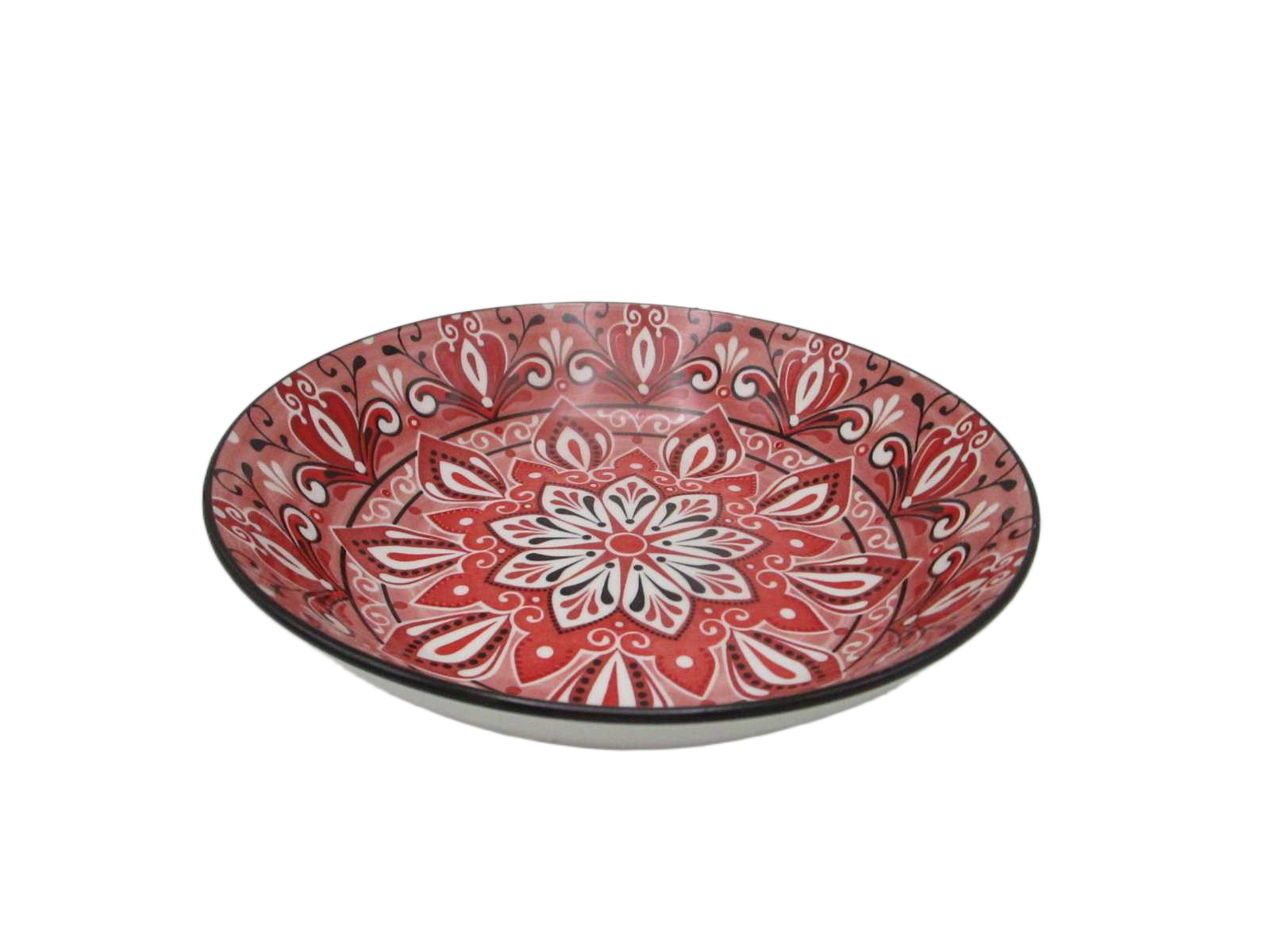 Plate Creuse Jaipur Rouge D20cm M12