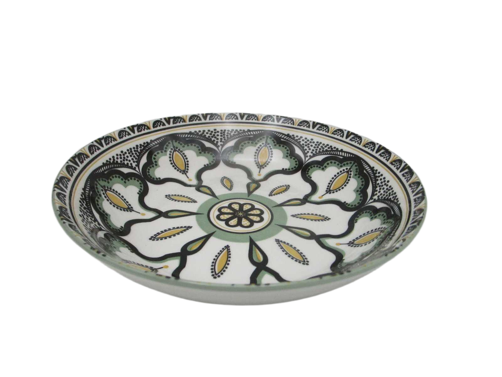 Plate Creuse Mandala Vert D20cm M12