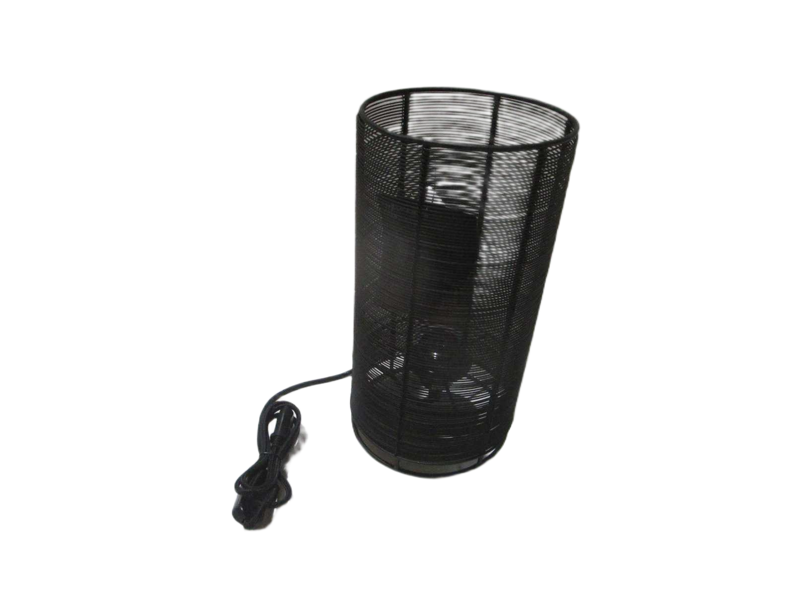 Table Lamp Metal Wire 32cm Blk 1cl=